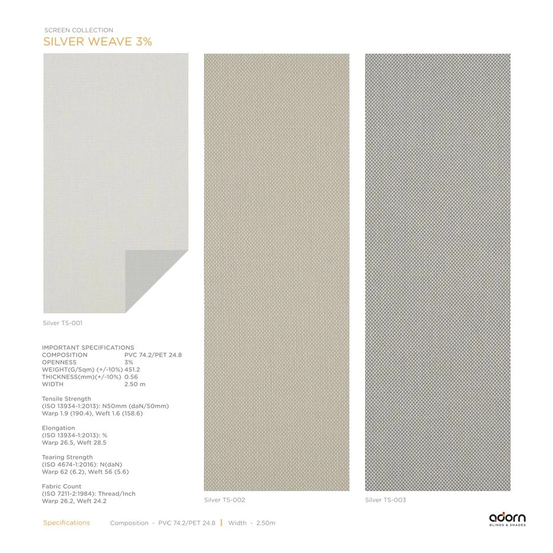 AD Cortina Collection Vol-1 – Nature Naturally SILVER WEAVE 3%