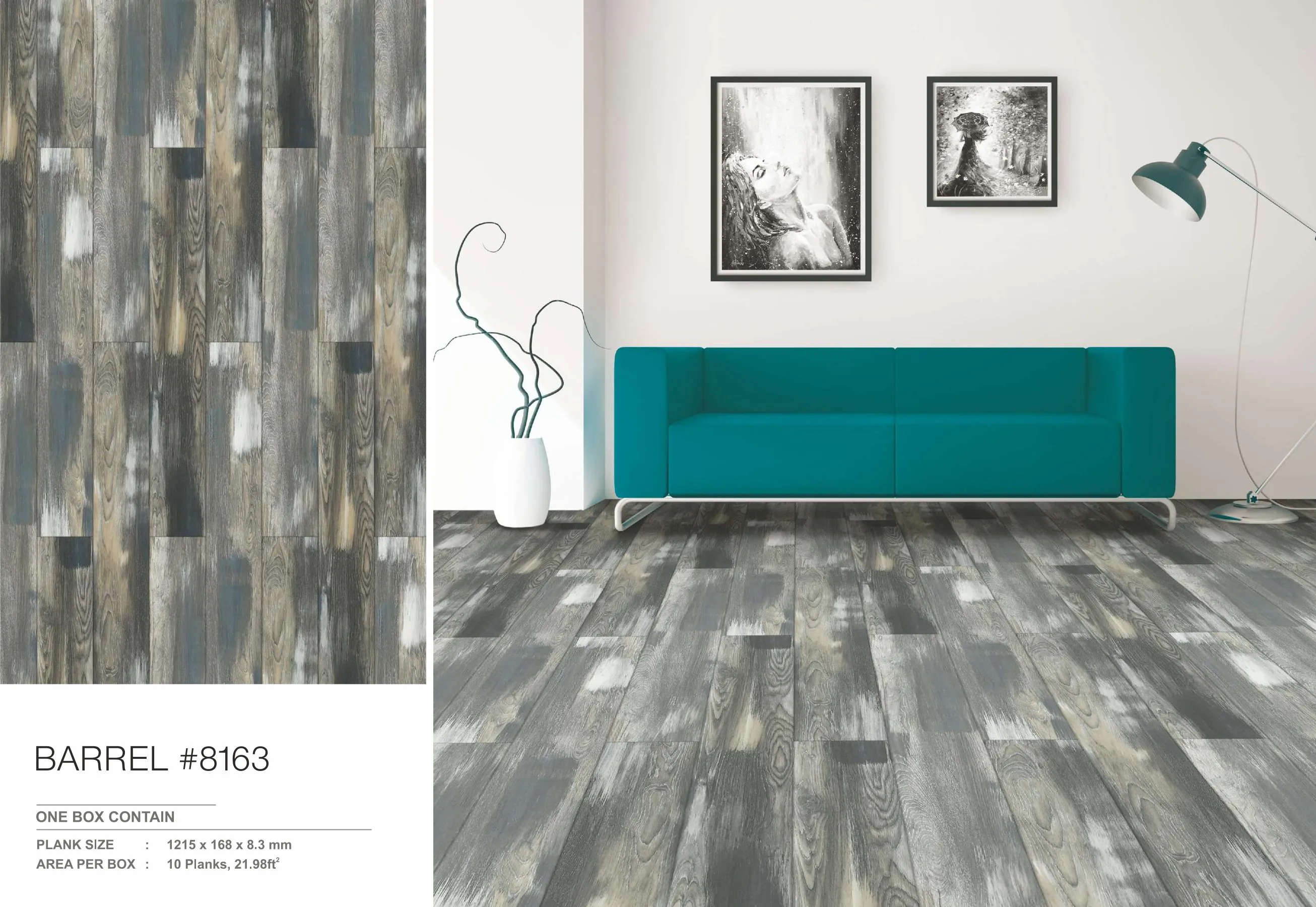 Defloors Rustico Barrel #8163 | 8.3MM Durable Flooring