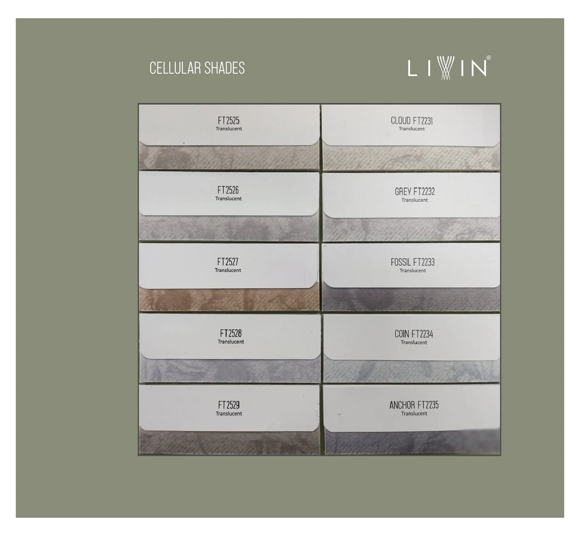 Livin Cellular Blinds – Translucent Light Filtering