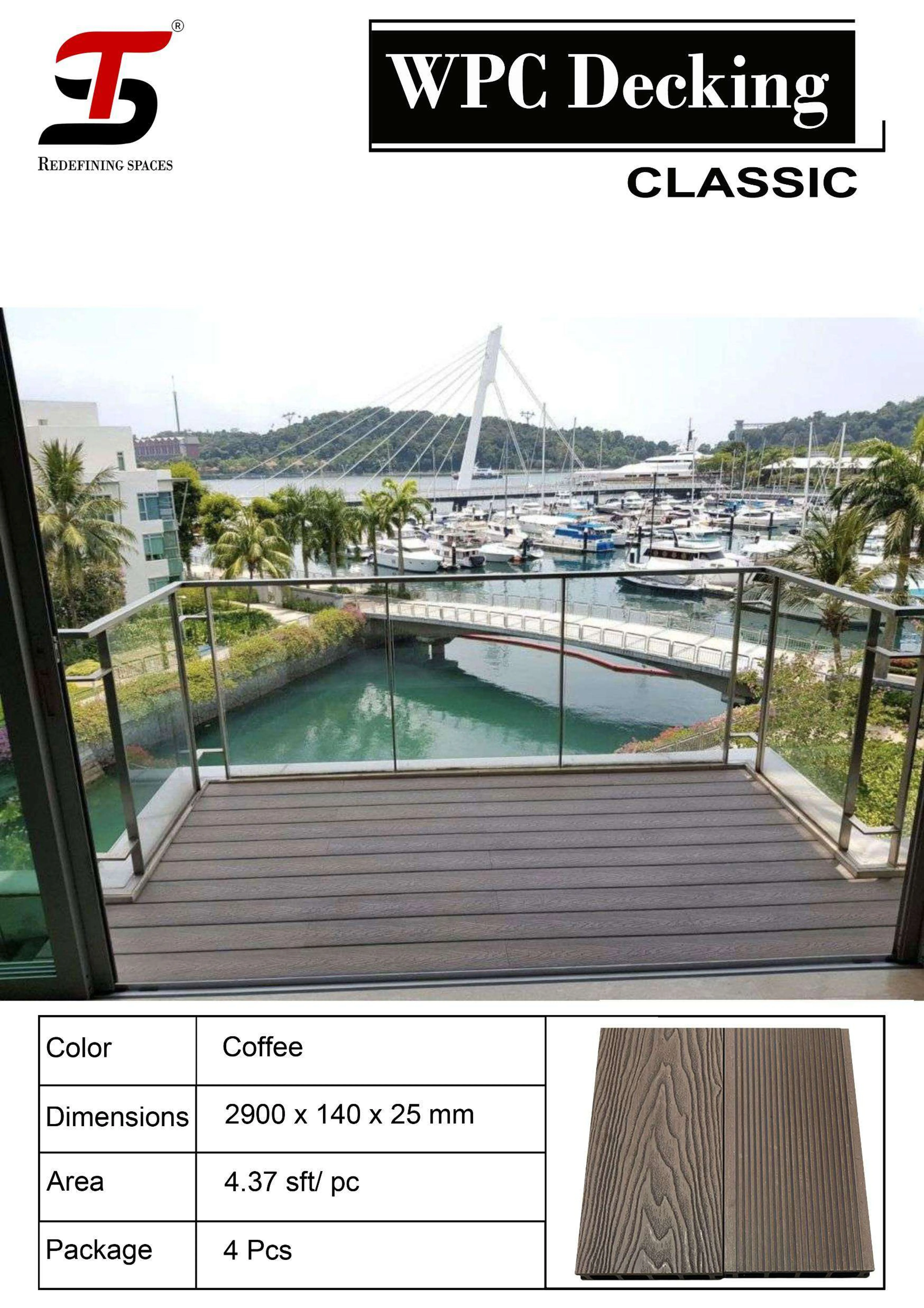 ST HOMECRAFT Classic WPC Decking – Durable & Stylish