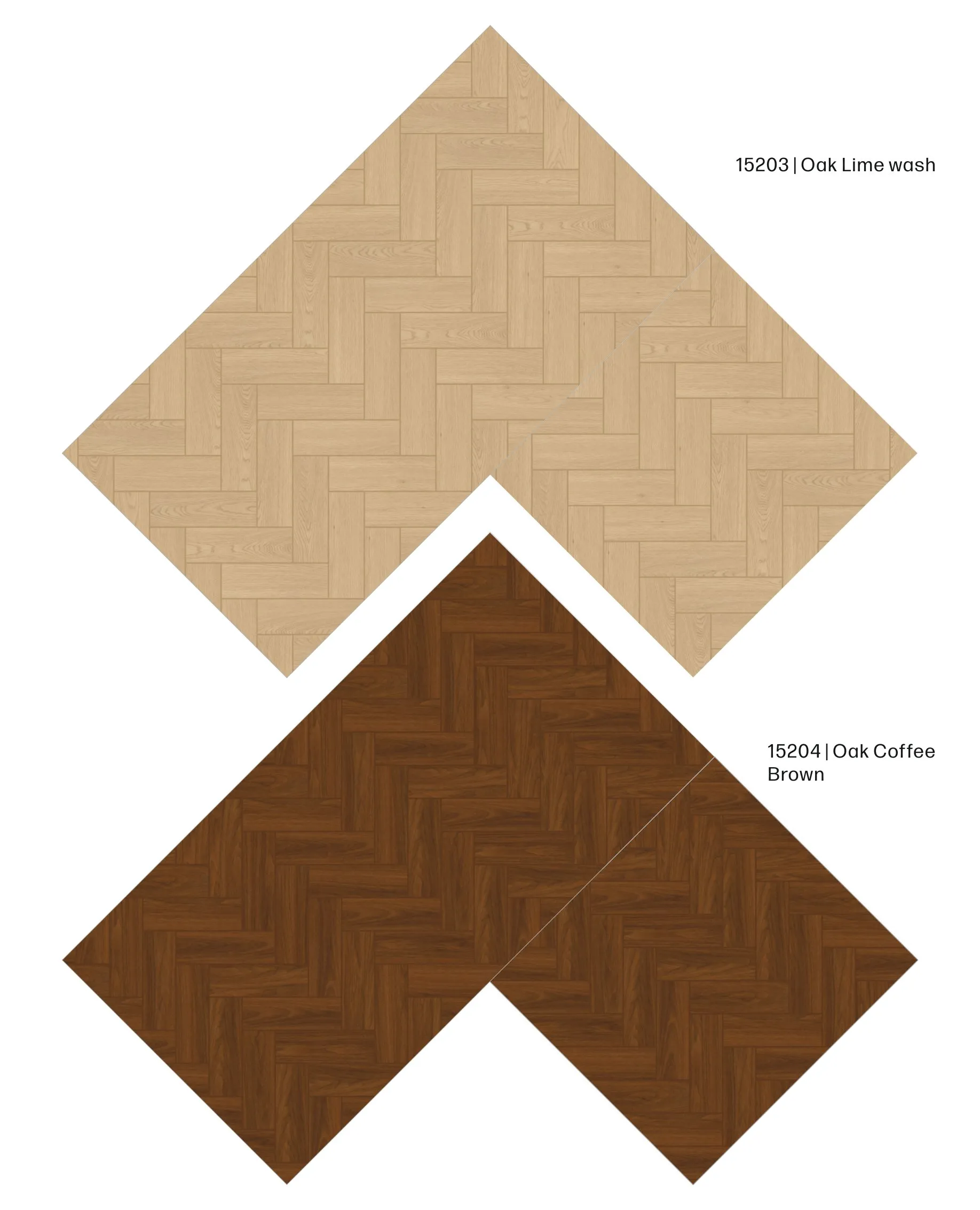 Defloors Surya Herringbone Oak lime wash 15203 12MM