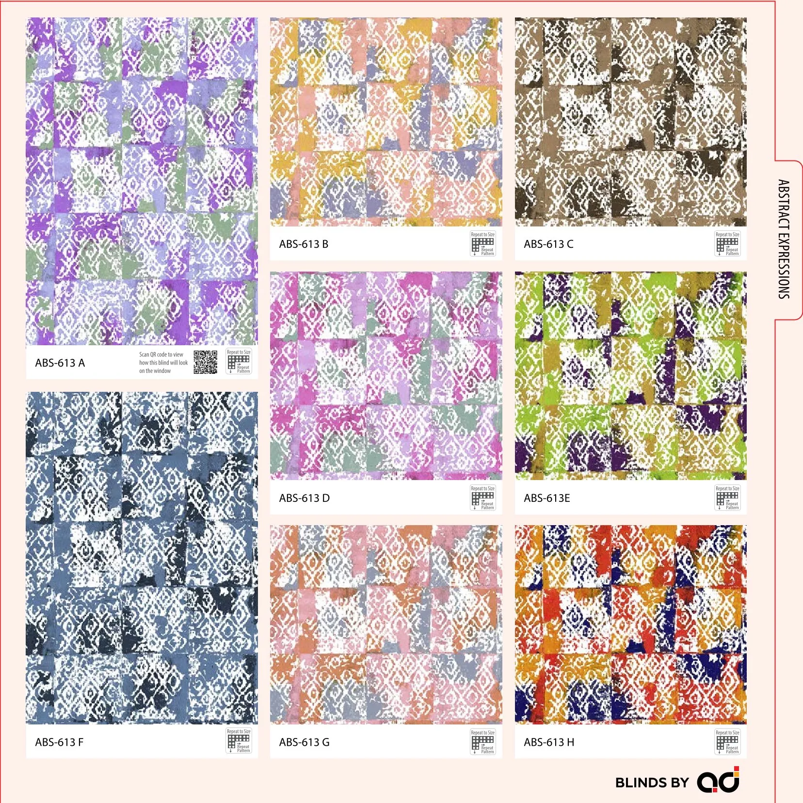 AD Printed Roller Blind – Stylish & Functional ABS-613 A
