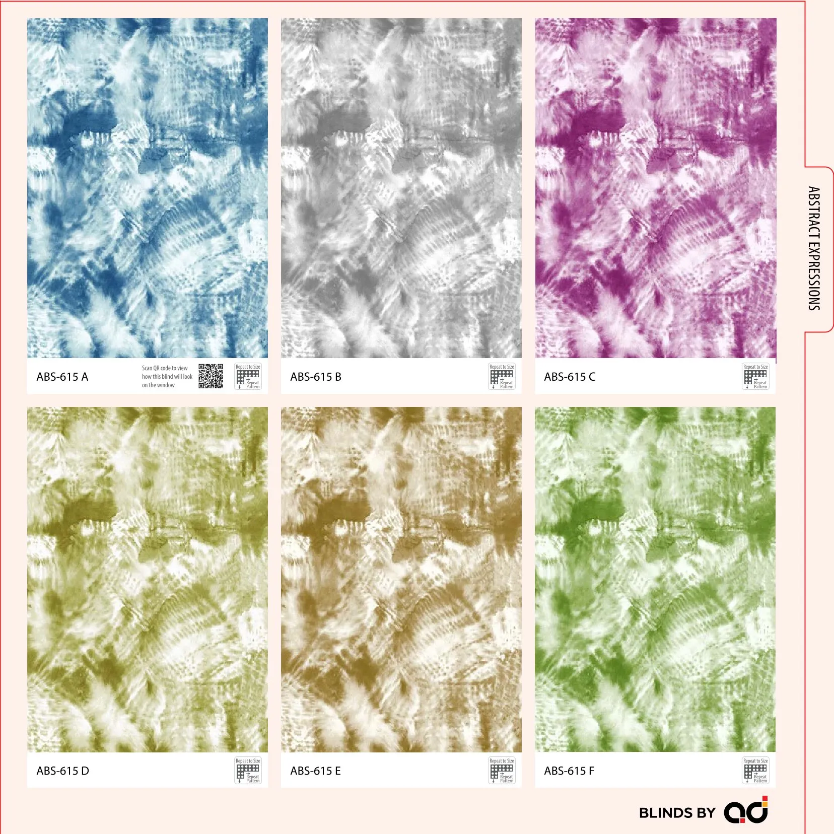 AD Printed Roller Blind – Stylish & Functional ABS-615 A