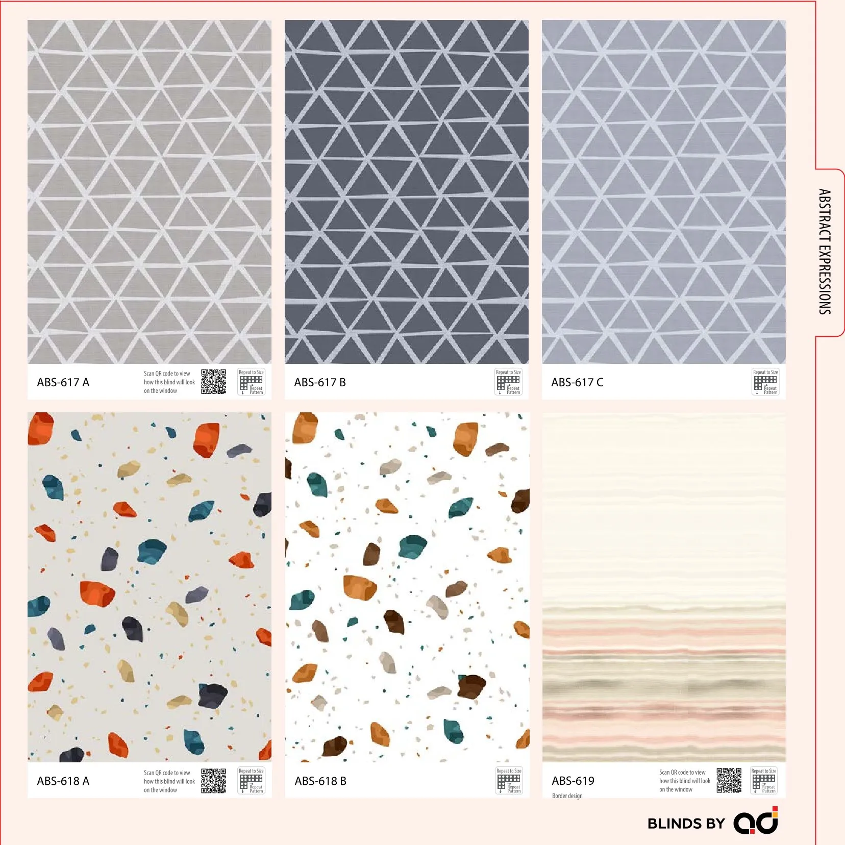 AD Printed Roller Blind – Stylish & Functional ABS-617 A