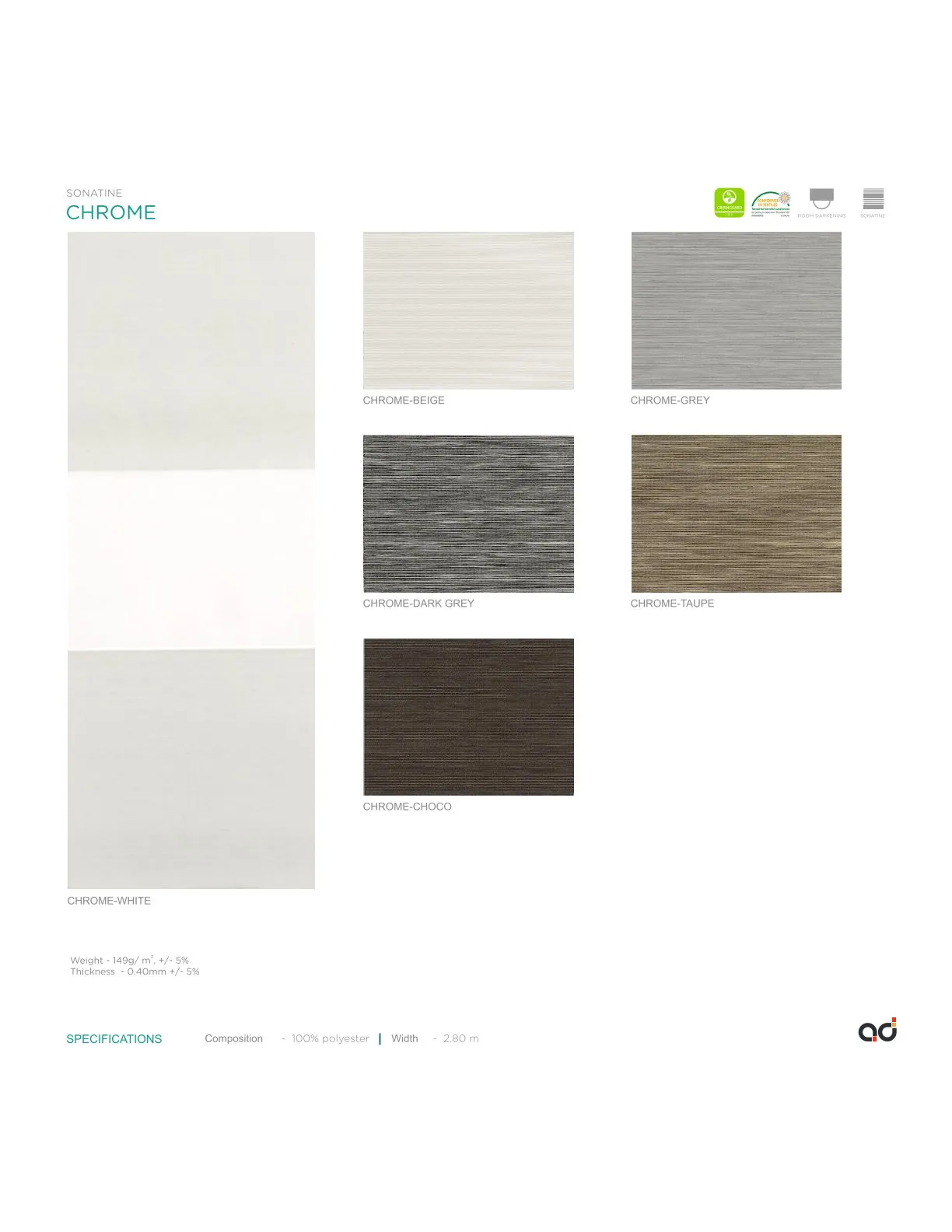 AD Vision Sonatine   CHROME  Curtains Vol-1