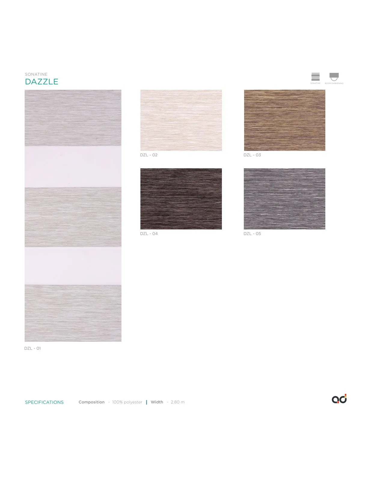 AD Vision Sonatine   DAZZLE  Curtains Vol-1