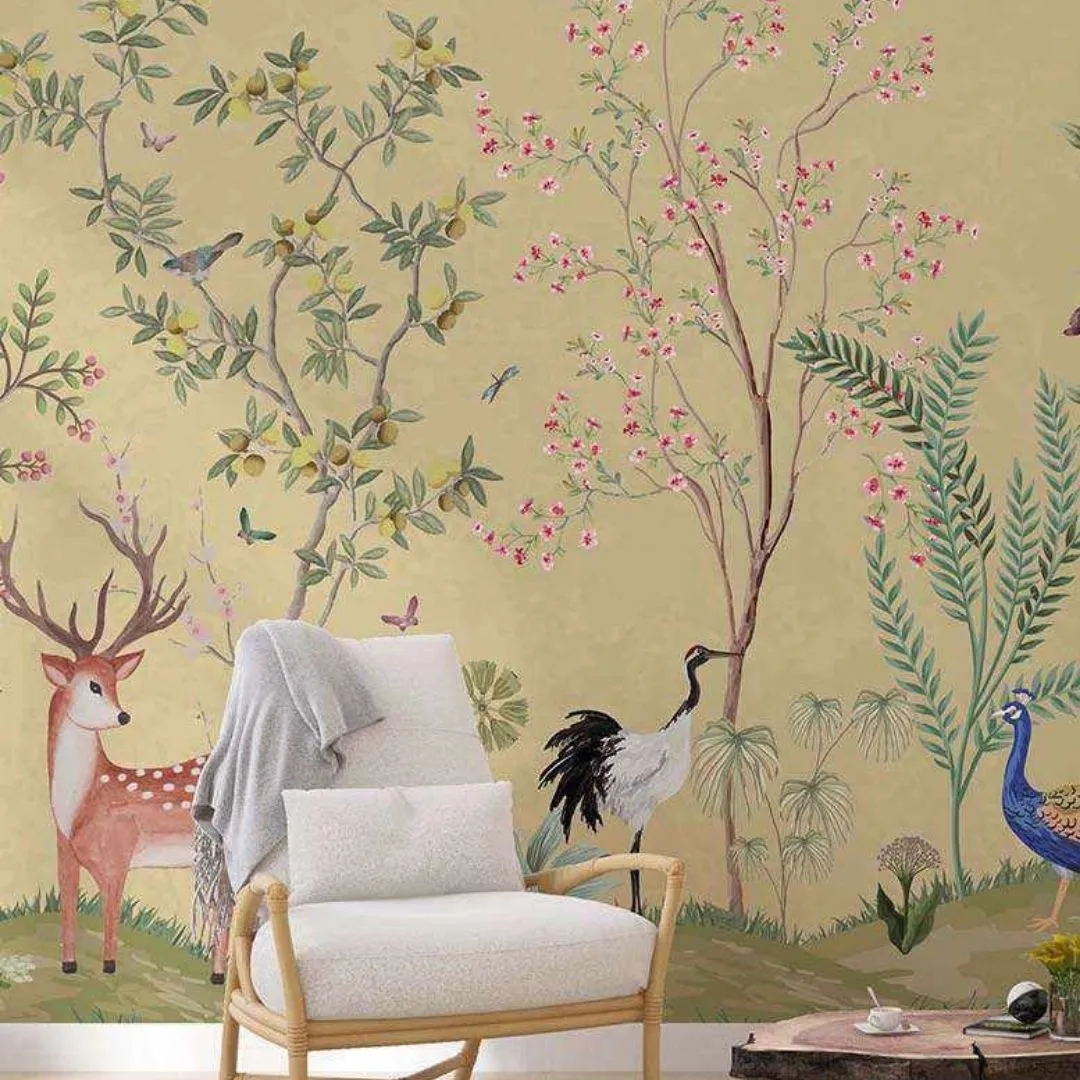 Garden of Dreams Tropical Wallpaper - Exquisite Custom Designs