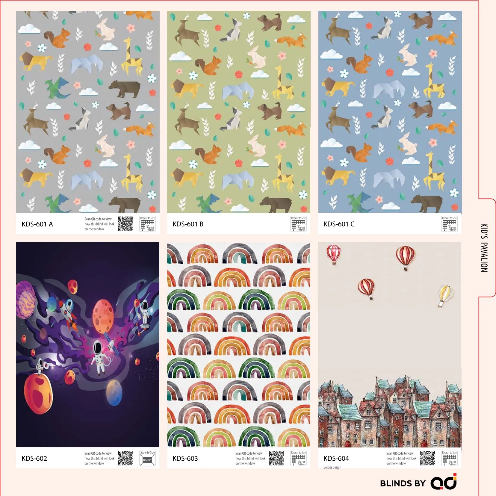 AD Printed Roller Blind – Stylish & Functional  KDS-601 A