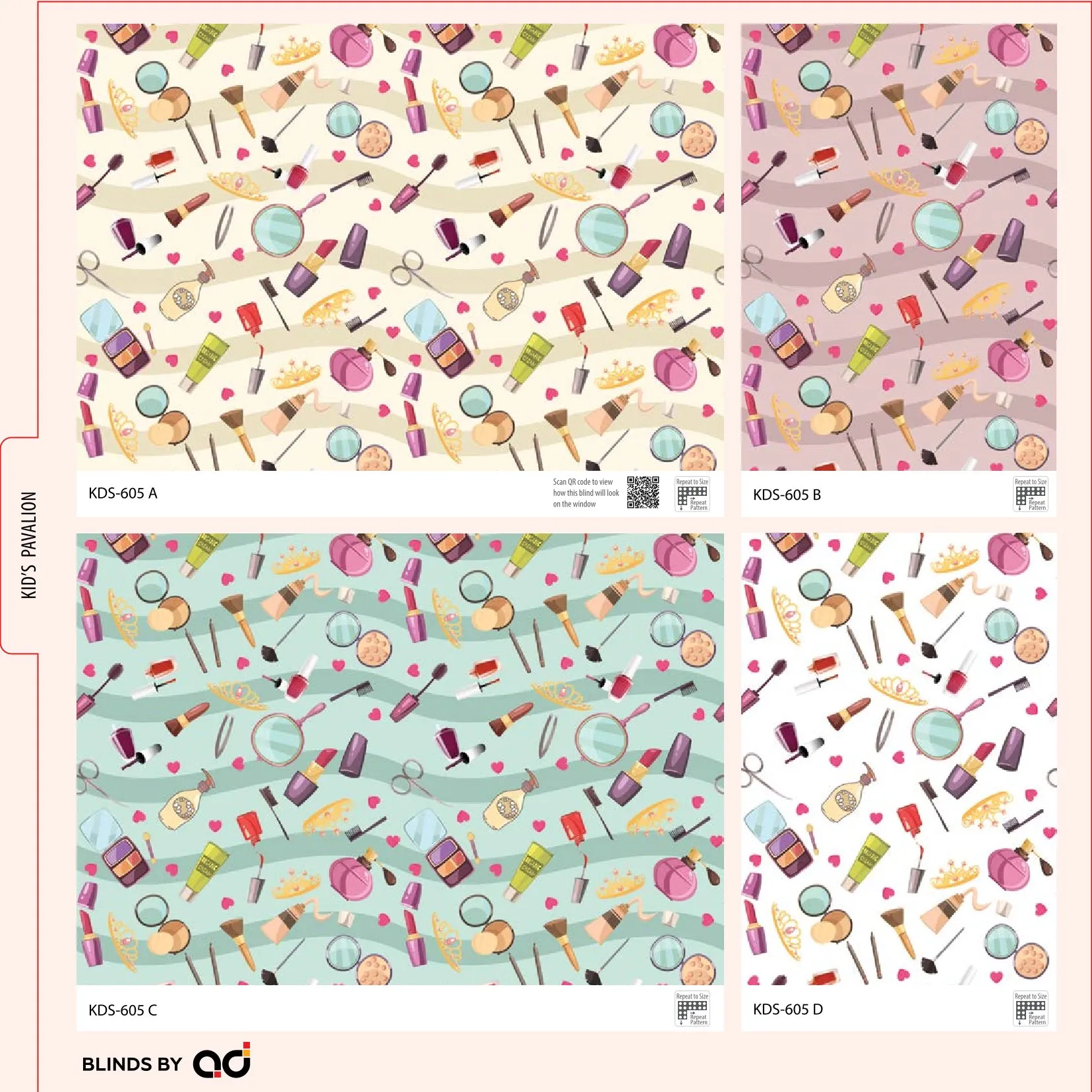 AD Printed Roller Blind – Stylish & Functional  KDS-605 A