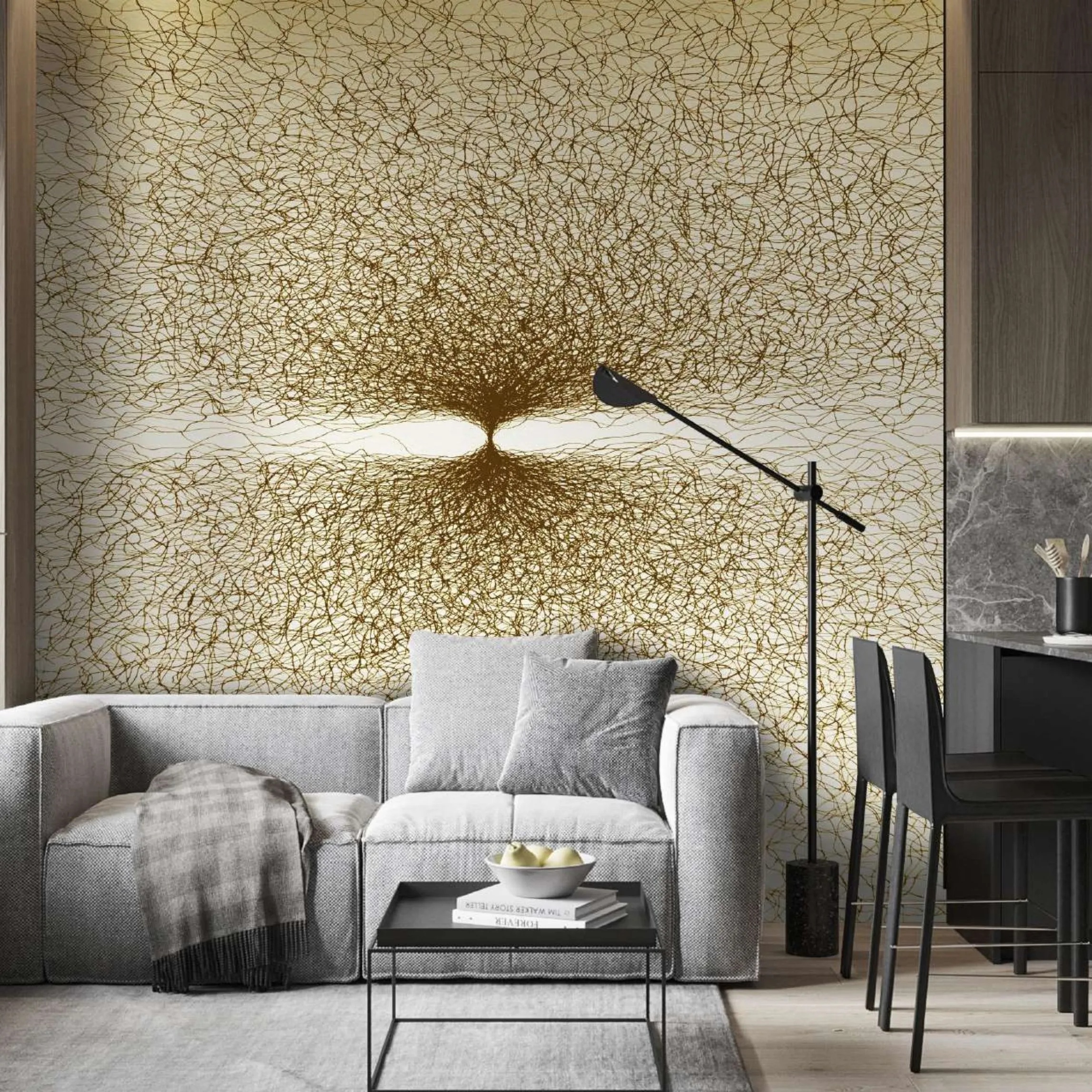 Alkemi Line Murals Customized Wallpaper | LM23073