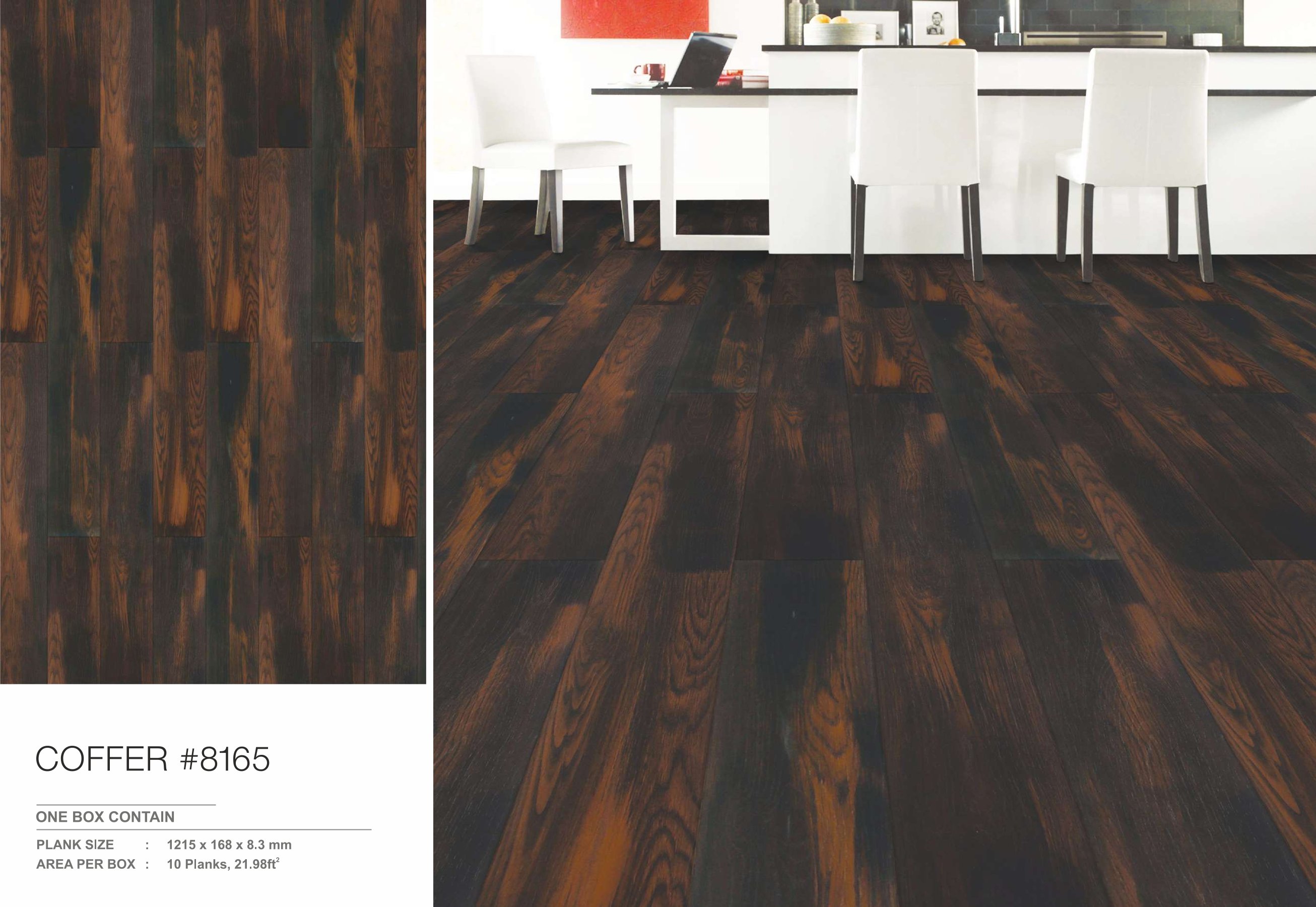 Defloors Rustico Coffer #8165 | 8.3MM Durable Flooring