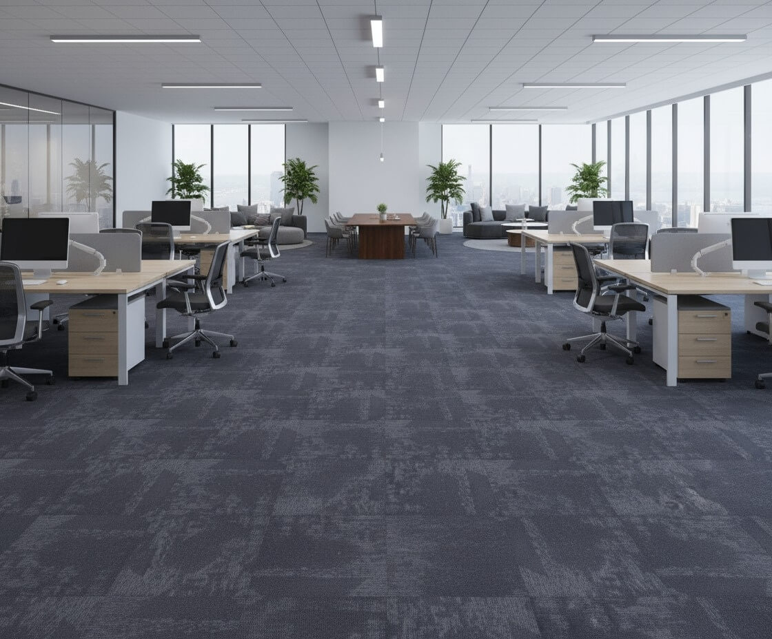 7621 Ash Grey Coral Sea Nylon Carpet Tiles