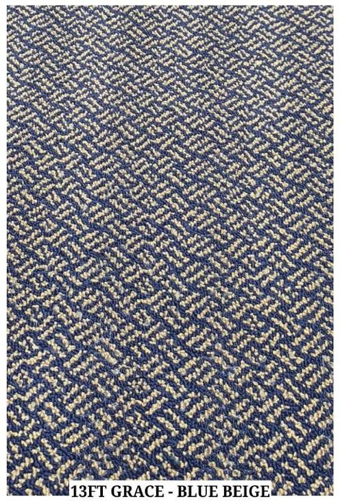 Pro Checkmate N 13ft Grace Carpet Tile - Blue Beige