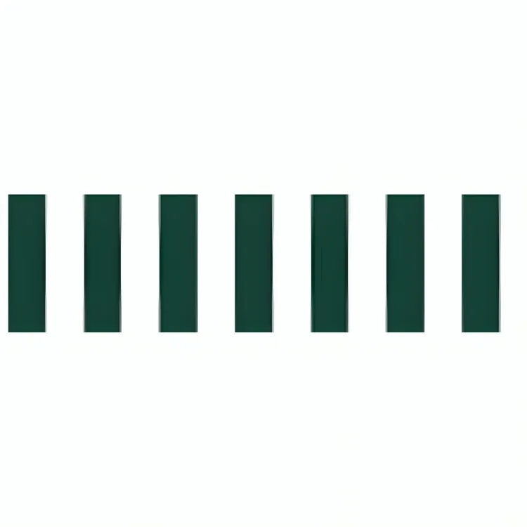 519 Green White PVC Awning - Stylish Outdoor Shade Solution