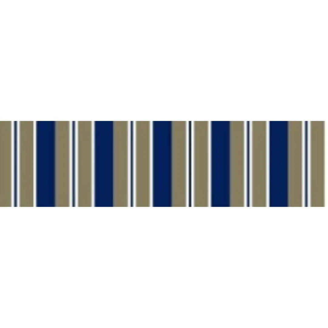 529 Blue Grey White PVC Awning - Stylish Outdoor Shade Solution