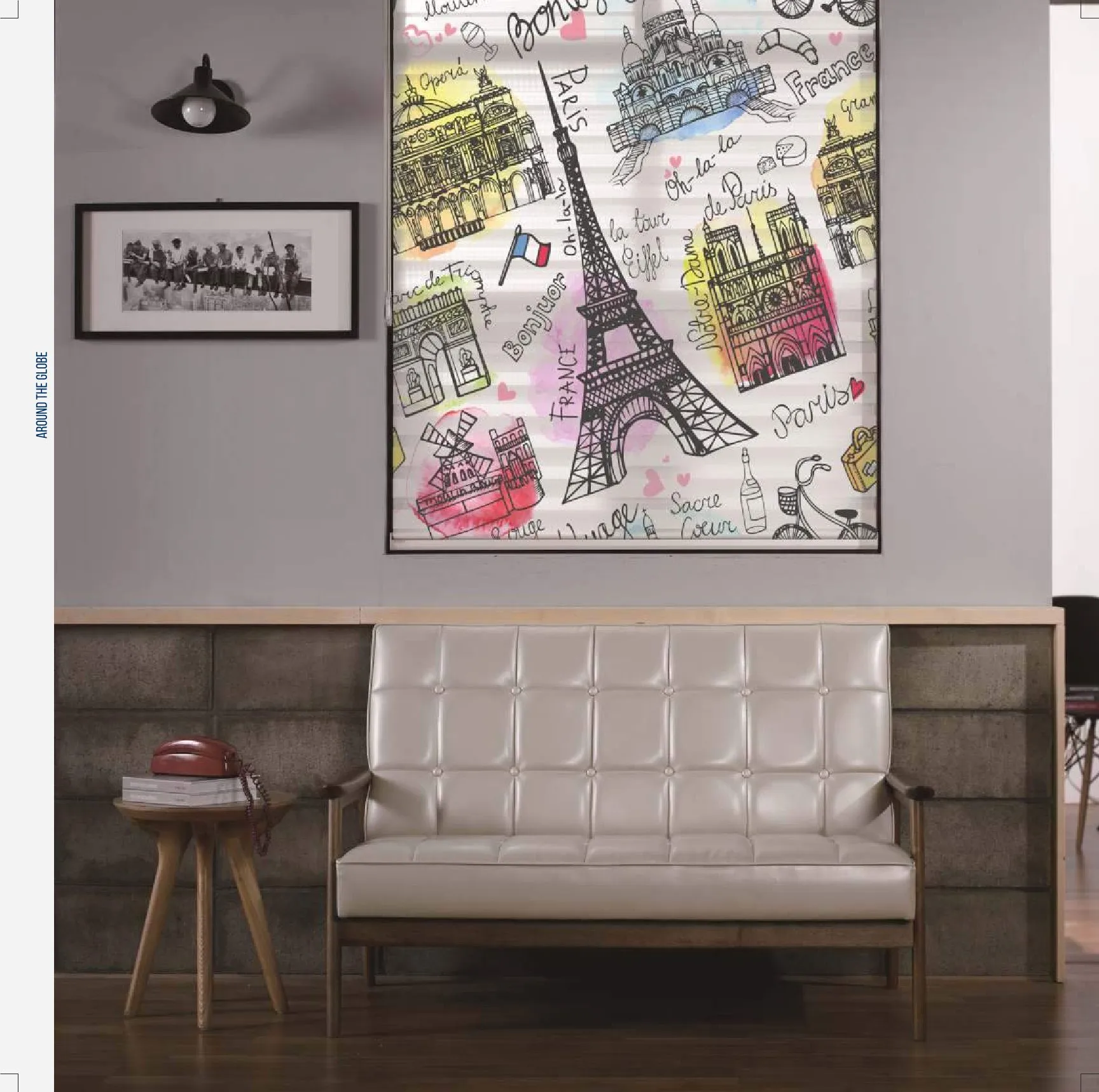AD Printed Roller Blinds – Around the Globe Design