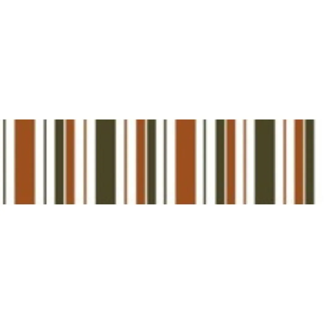 538 Green Rust White PVC Awning - Stylish Outdoor Shade Solution