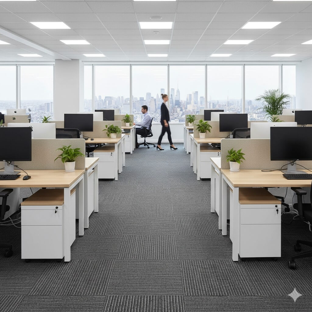 BR 632-D Grey Ultra Carpet Tiles – Durable Flooring