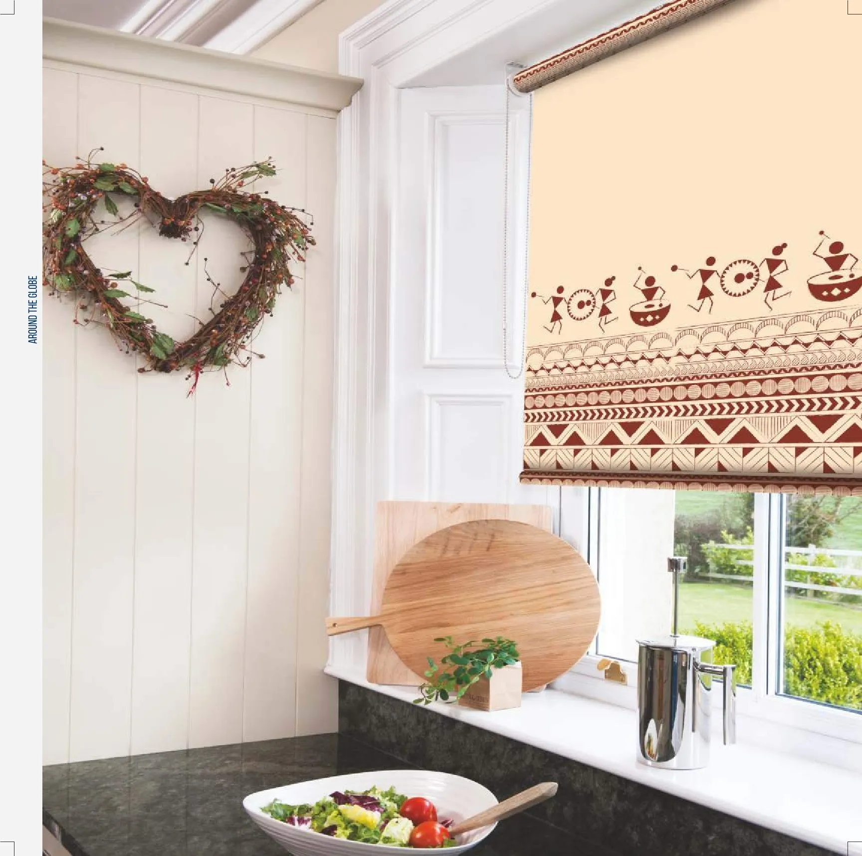 AD Printed Roller Blinds – Around the Globe Design