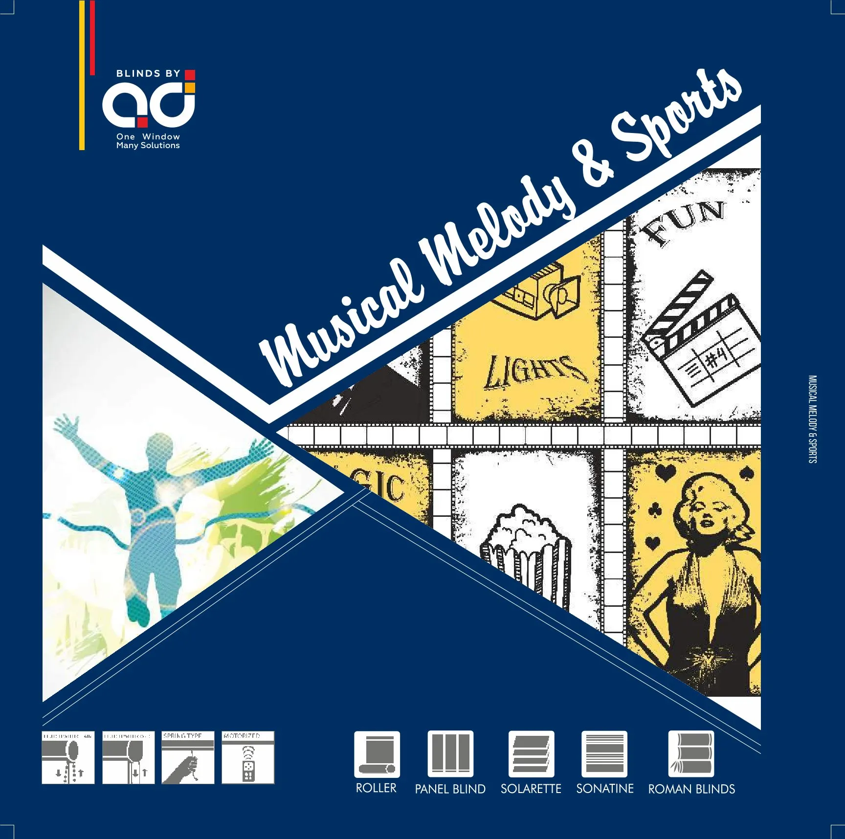 AD Printed Roller Blinds – Musical Melody & Sports