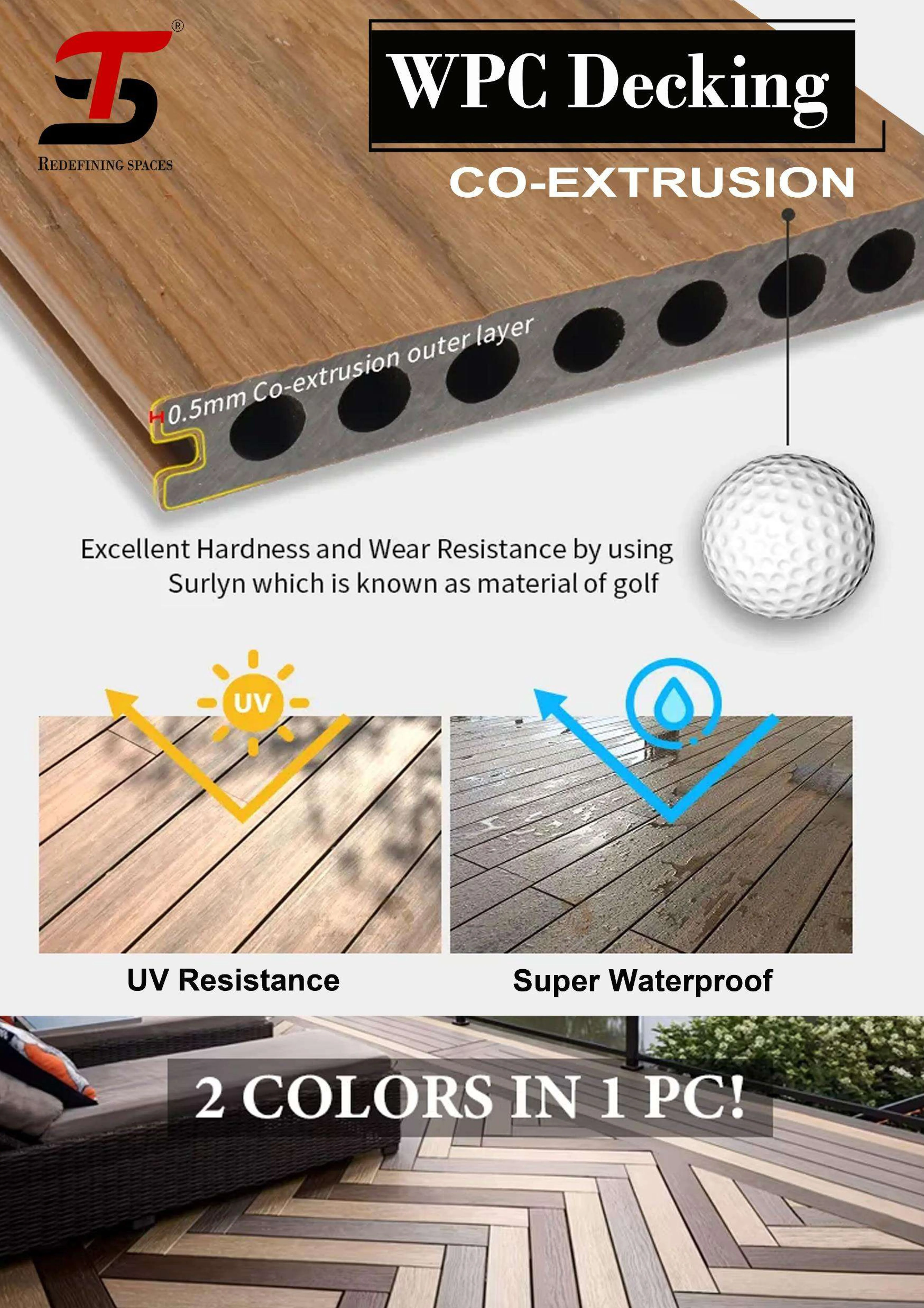 ST HOMECRAFT Classic WPC Decking – Durable & Stylish
