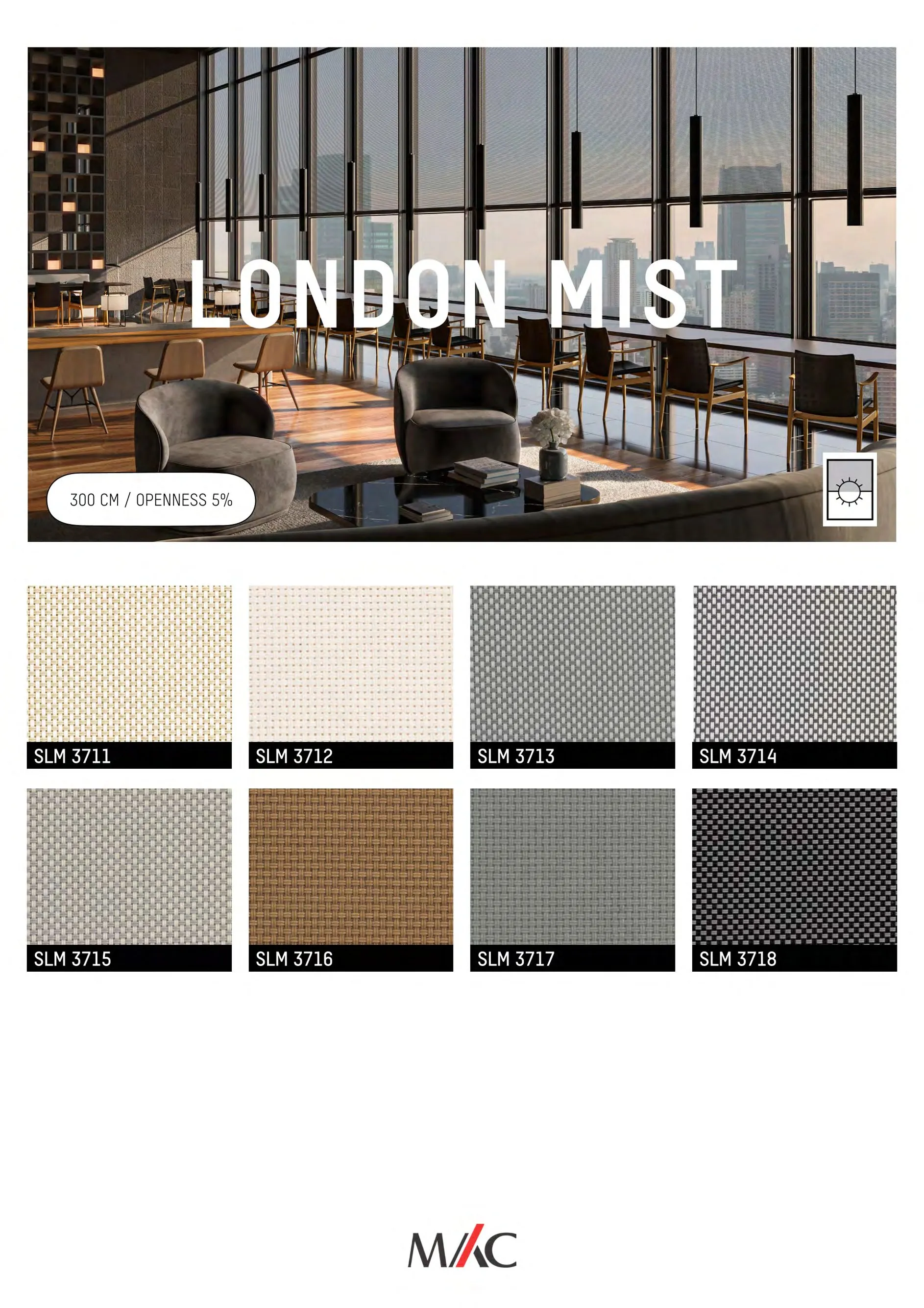 Mac Screen Blinds London Mist – Anti-Glare Privacy Shield