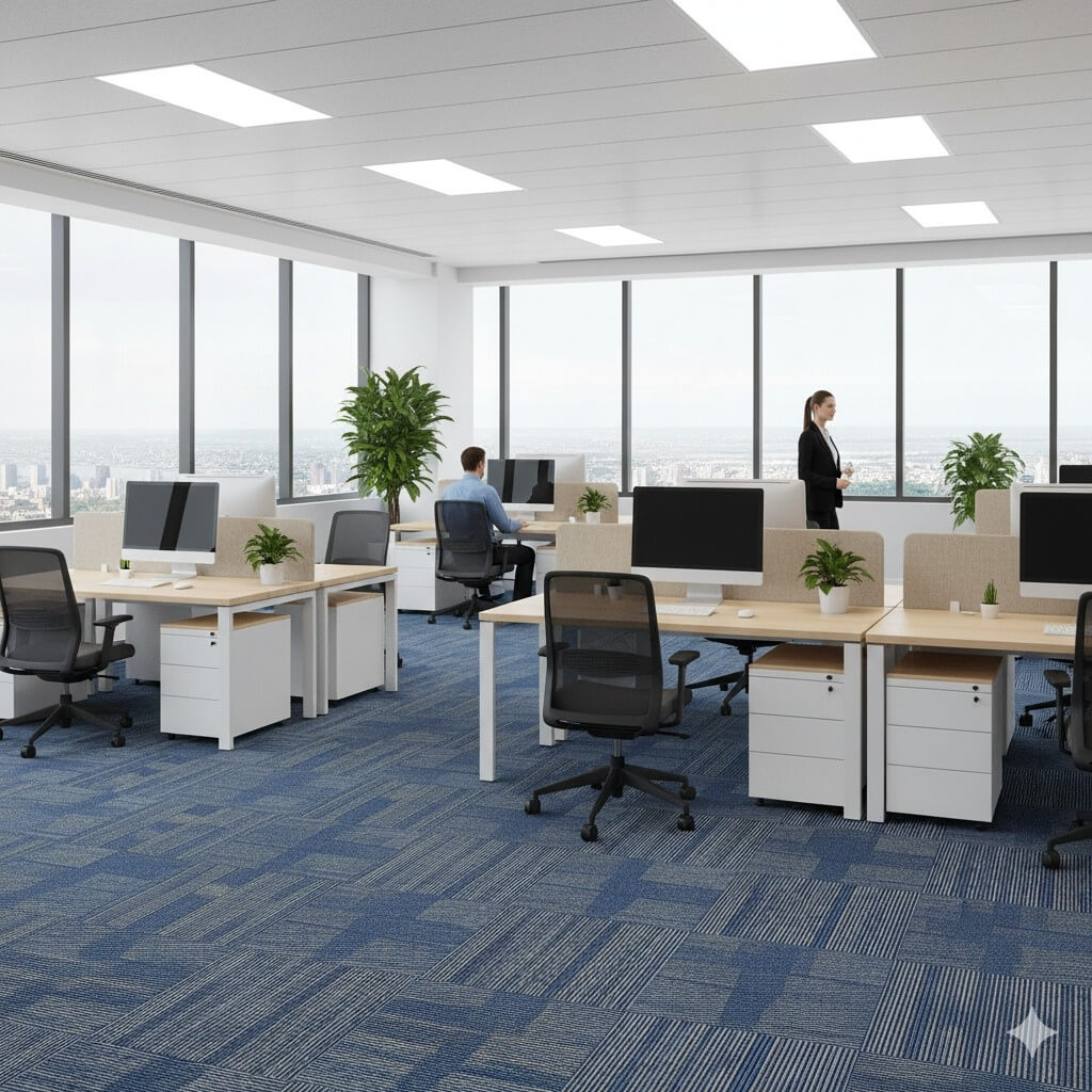 BR 633 Blue Ultra Carpet Tiles – Premium Flooring