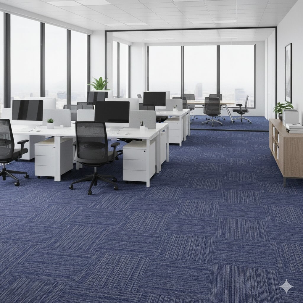 1514 Blue Dynamic Carpet Tiles for Commercial Floors