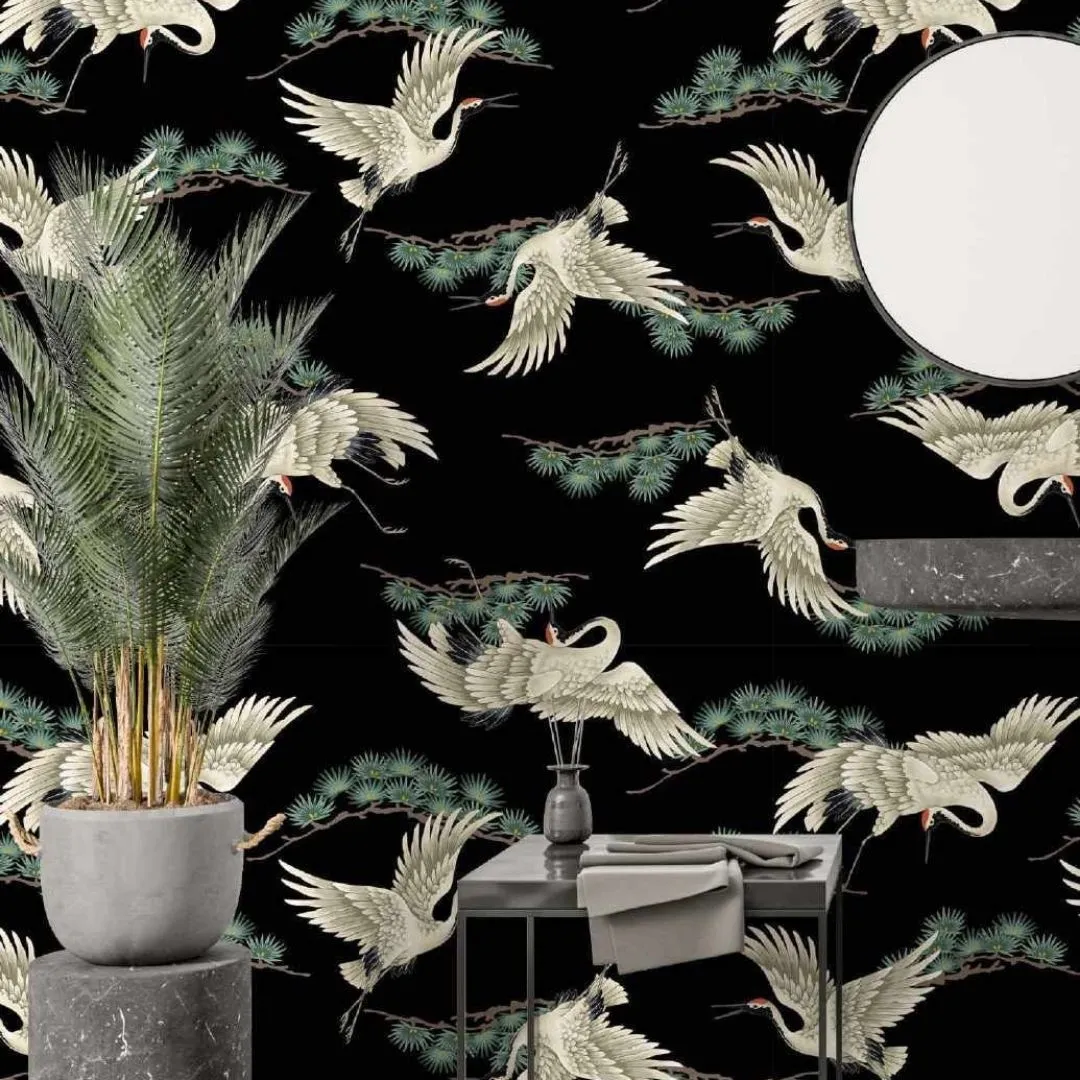 Oriental Garden Tropical Wallpaper - Exquisite Custom Designs