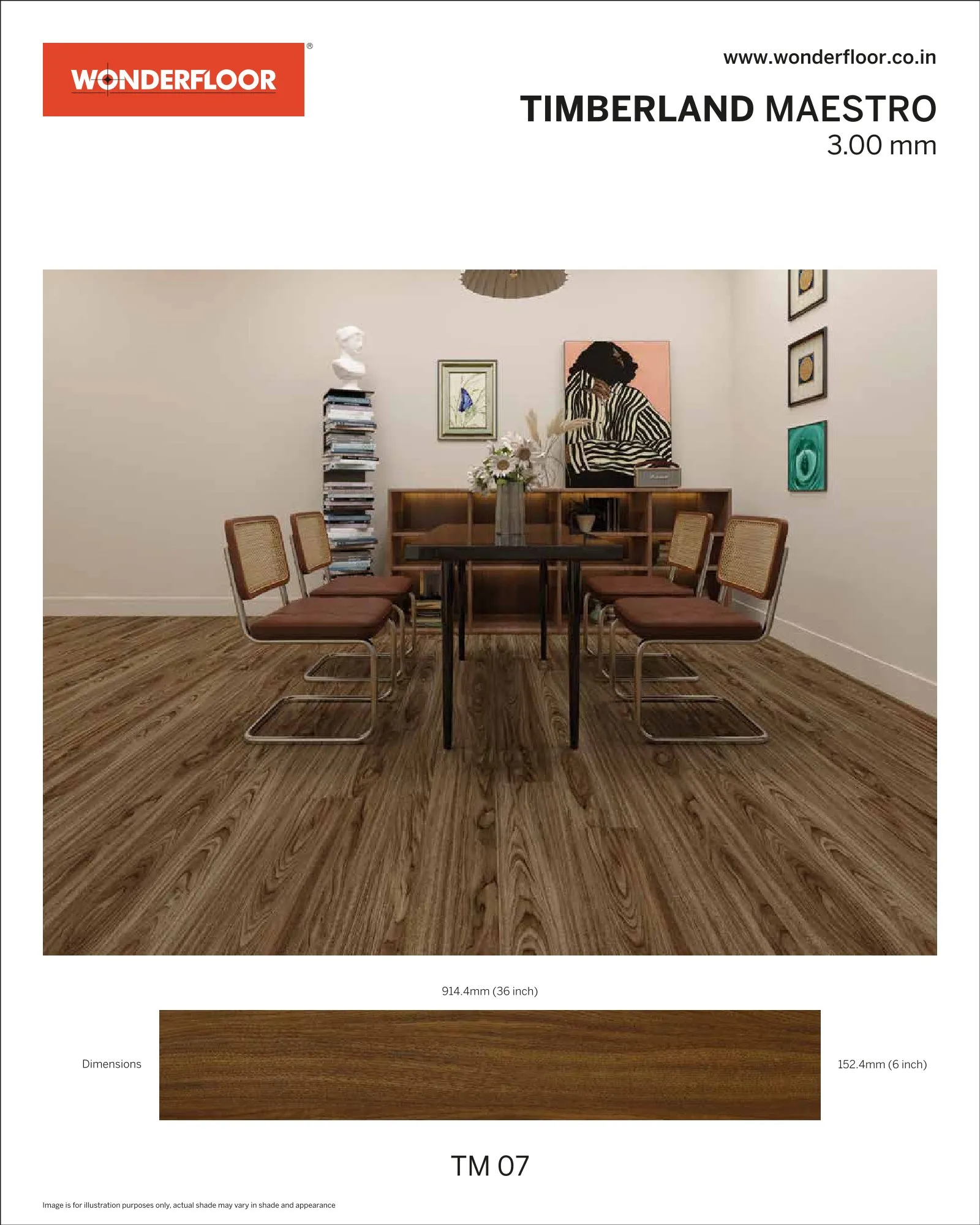 TM07 -Wonderfloor Room View Maestro 3.00mm Vinyl Flooring