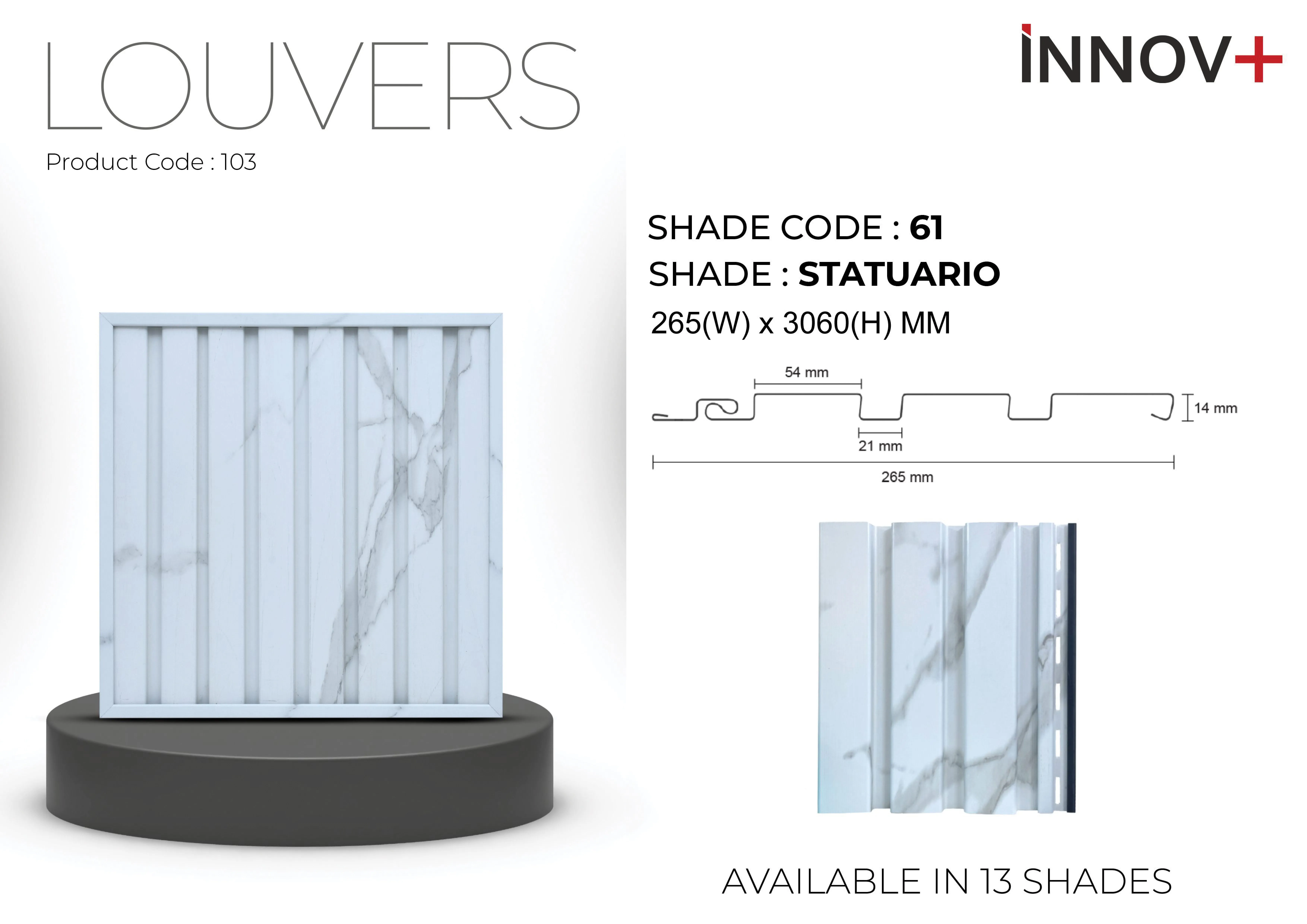 Pare INNOV+ Louvers Ceiling Panel – 61- STATURIO