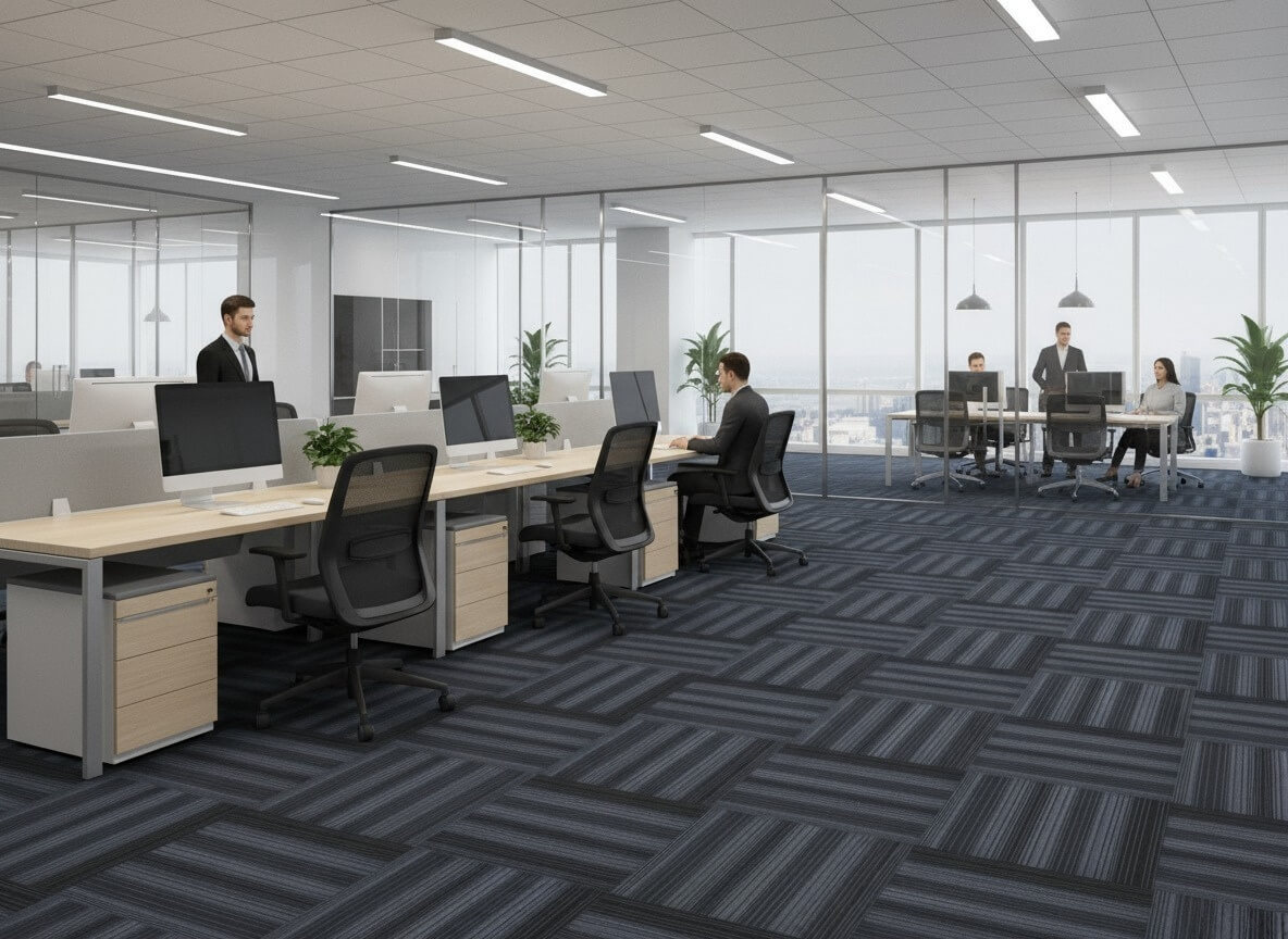 Silver Paris Carpet Tiles – Modern Designer Flooring