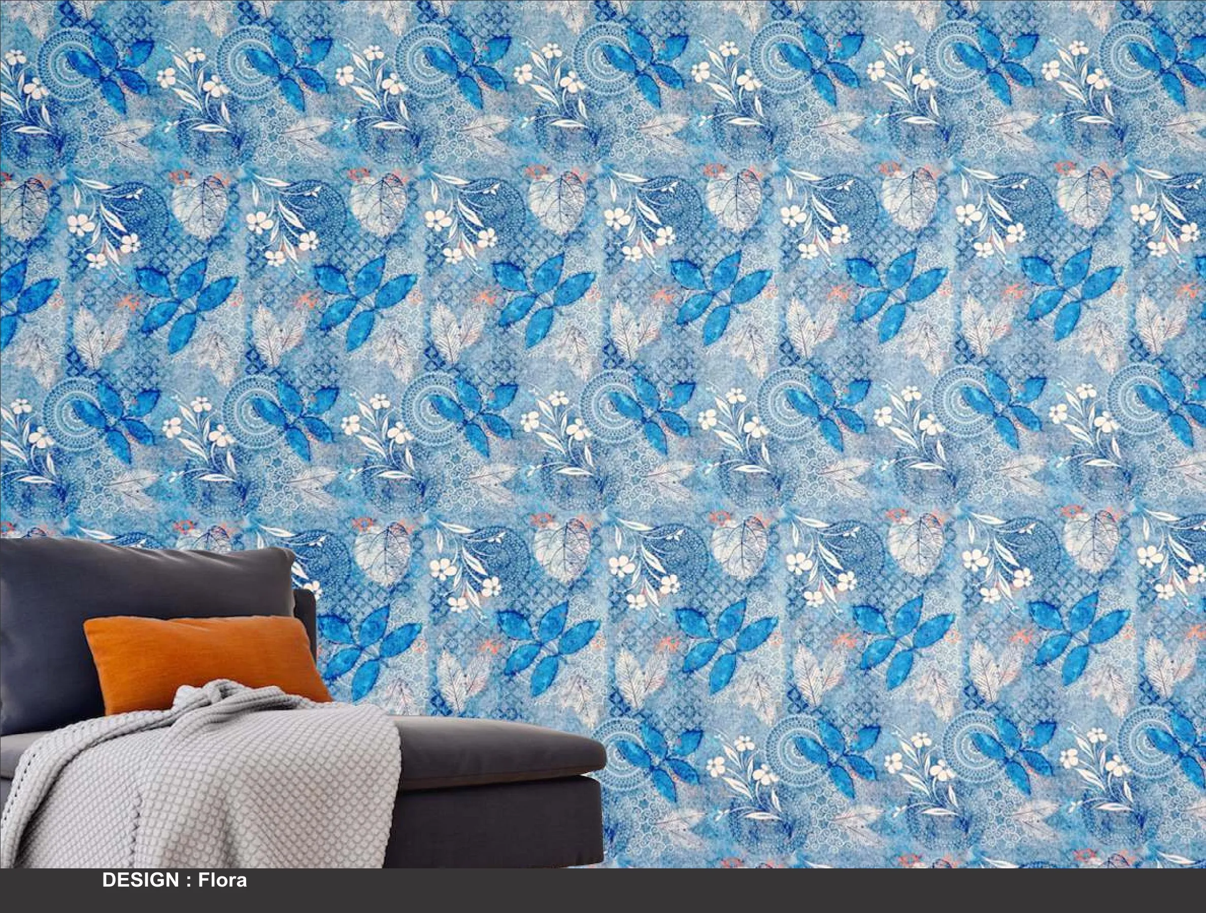 Kazage Flora  Printed Blinds & Wallpapers Design