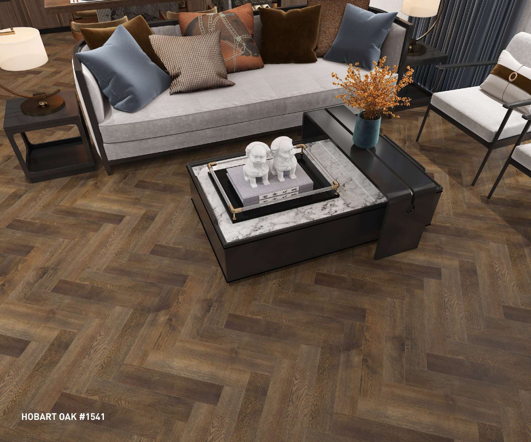 Defloors Herringbone Hobart Oak 8MM – Elegant Flooring