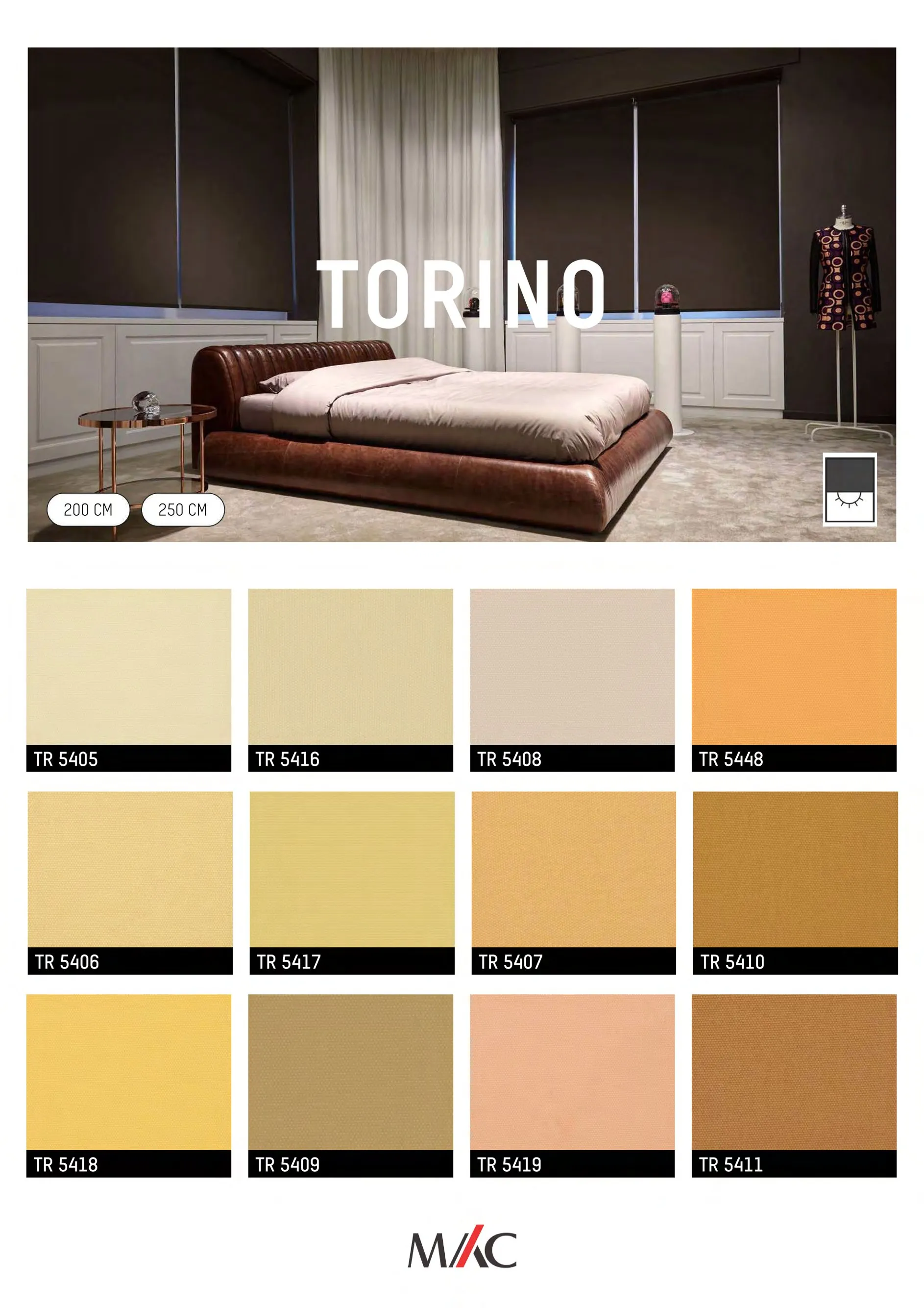 Mac Blackout Blinds TORINO – Full Light Control