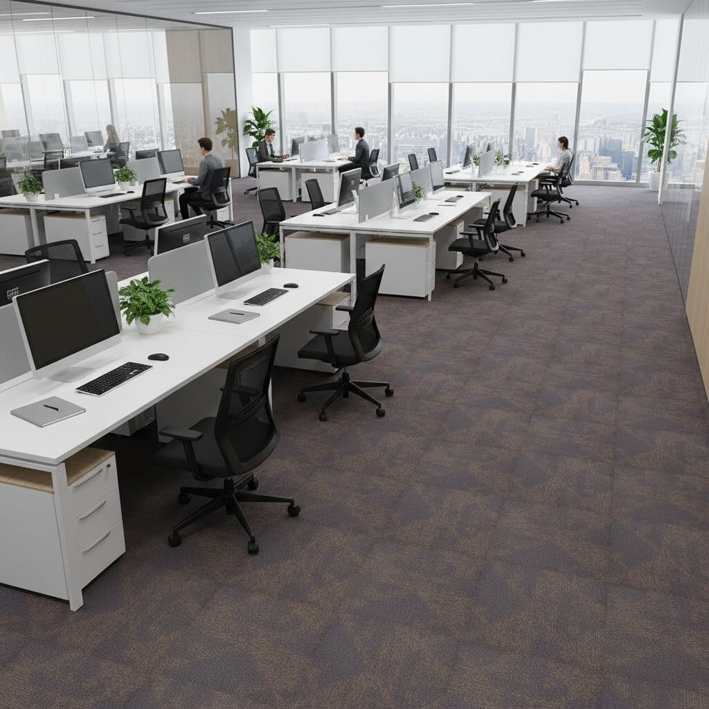7624 Greige Coral Sea Nylon Carpet Tiles