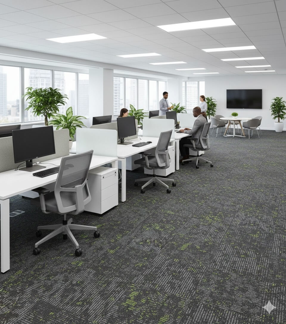 676 Green Signature Carpet Tiles | Premium Flooring