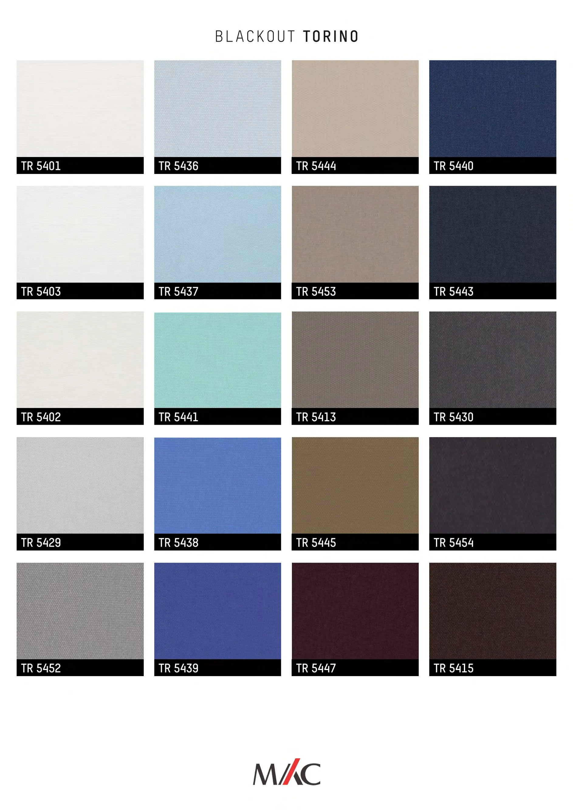 Mac Blackout Blinds TORINO – Full Light Control