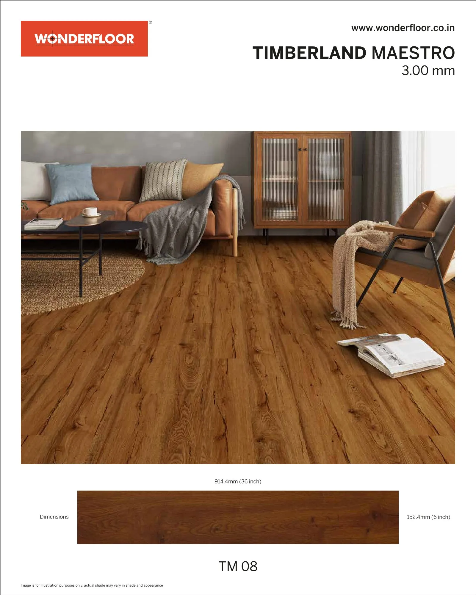 TM08 -Wonderfloor Room View Maestro 3.00mm Vinyl Flooring