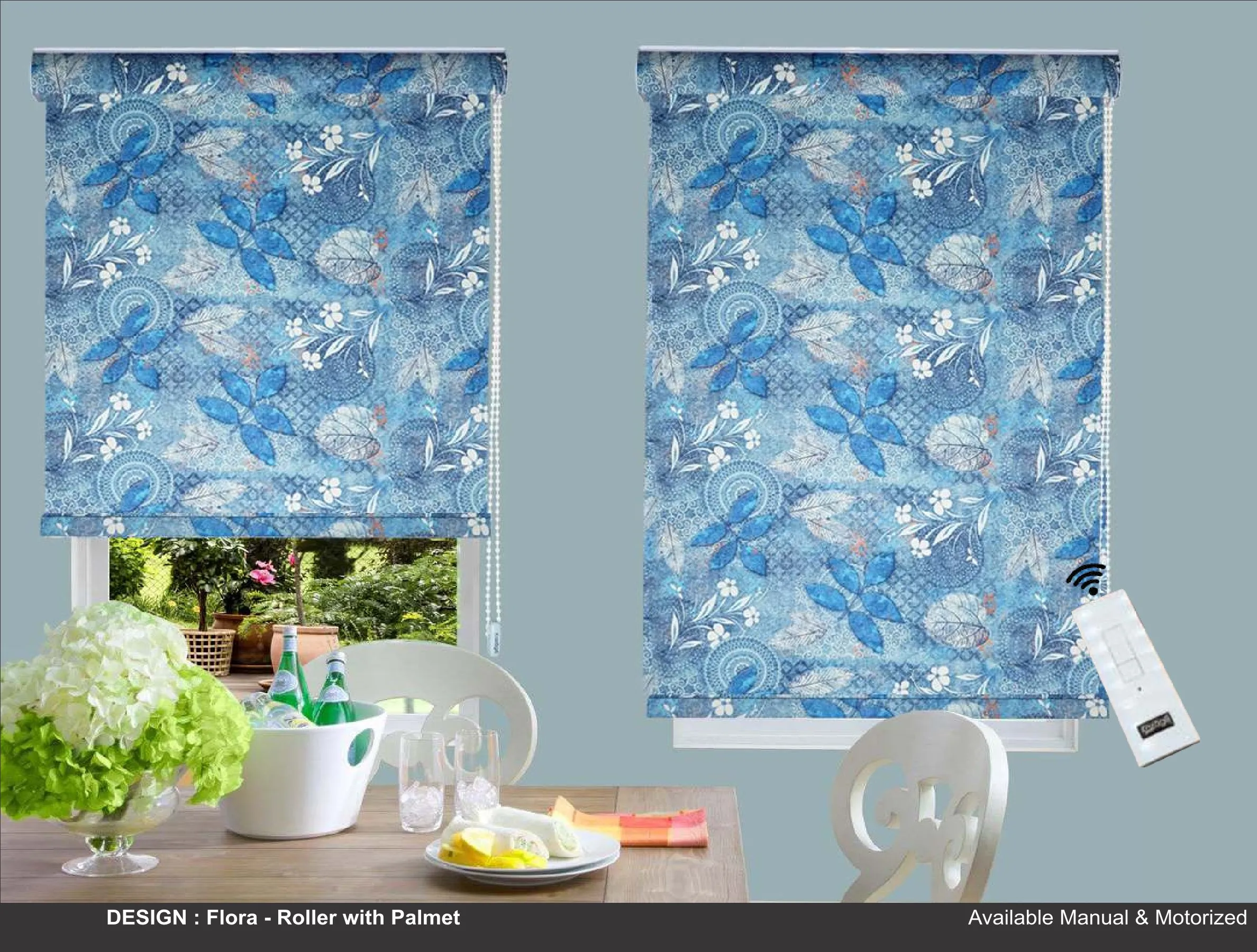 Kazage Flora  Printed Blinds & Wallpapers Design