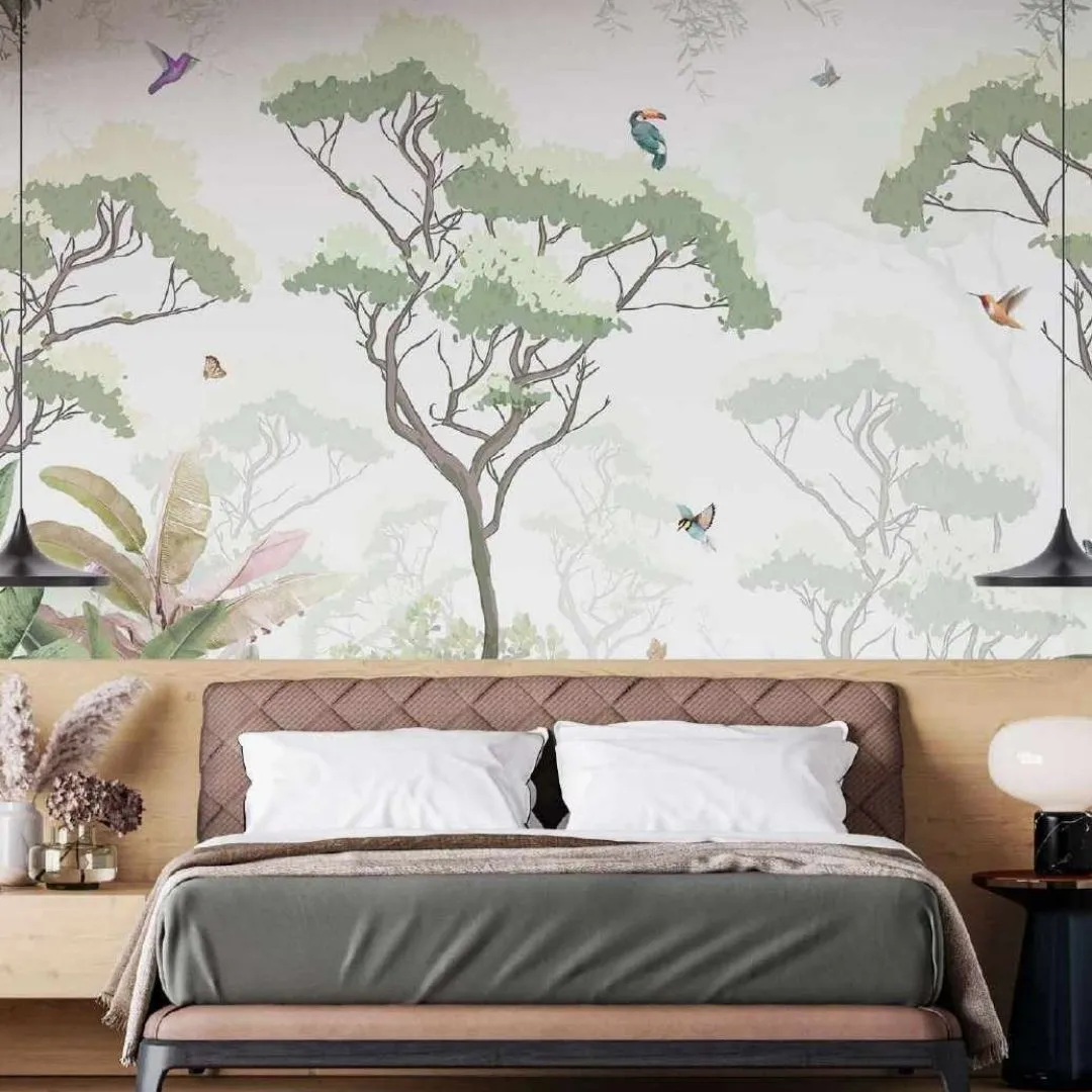 Savanna Dreams Tropical Wallpaper Collection - Vibrant Customized Designs