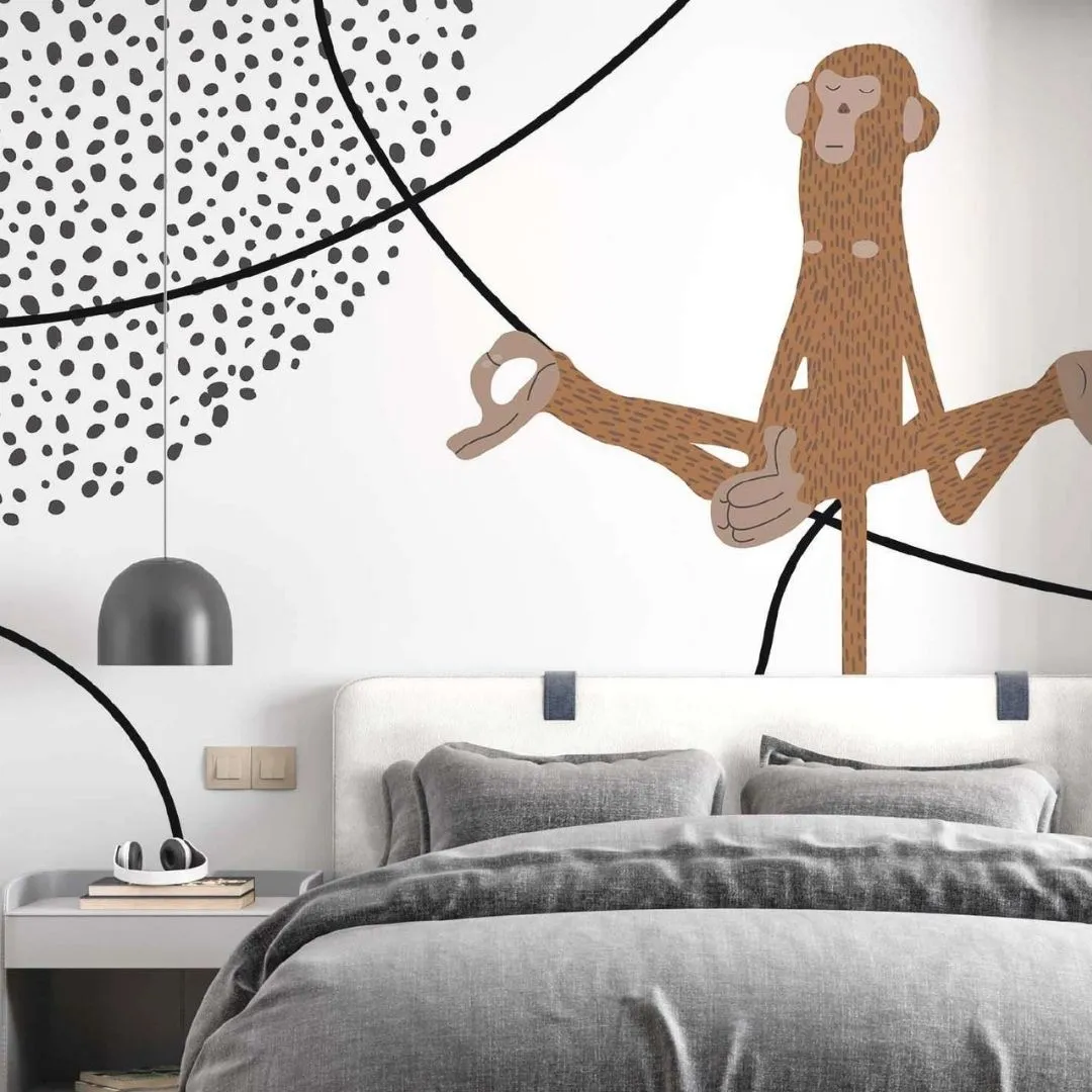 Kids Wallpaper Collection |  Playful Monkey
