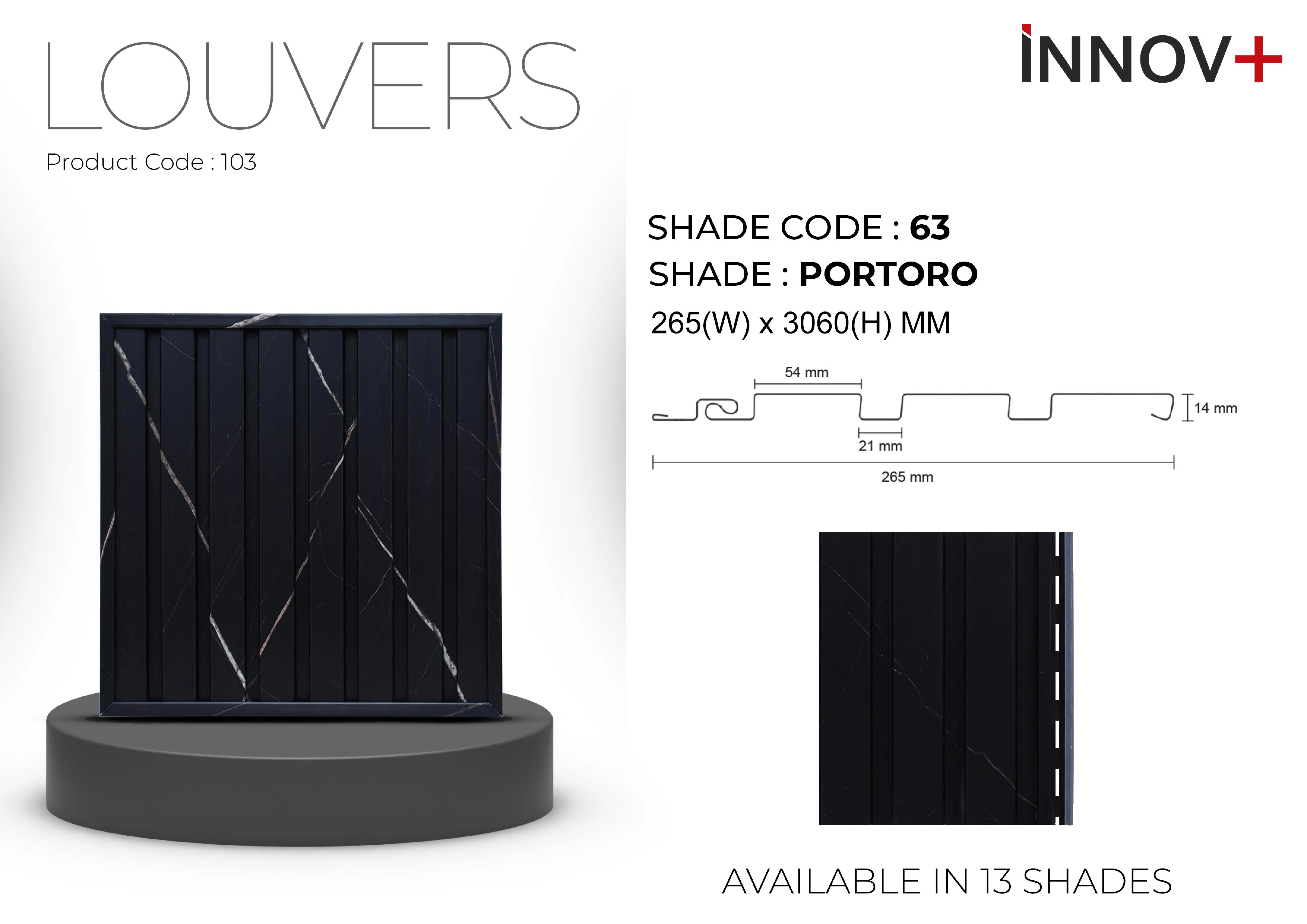 Pare INNOV+ Louvers Ceiling Panel – 63- PORTORO