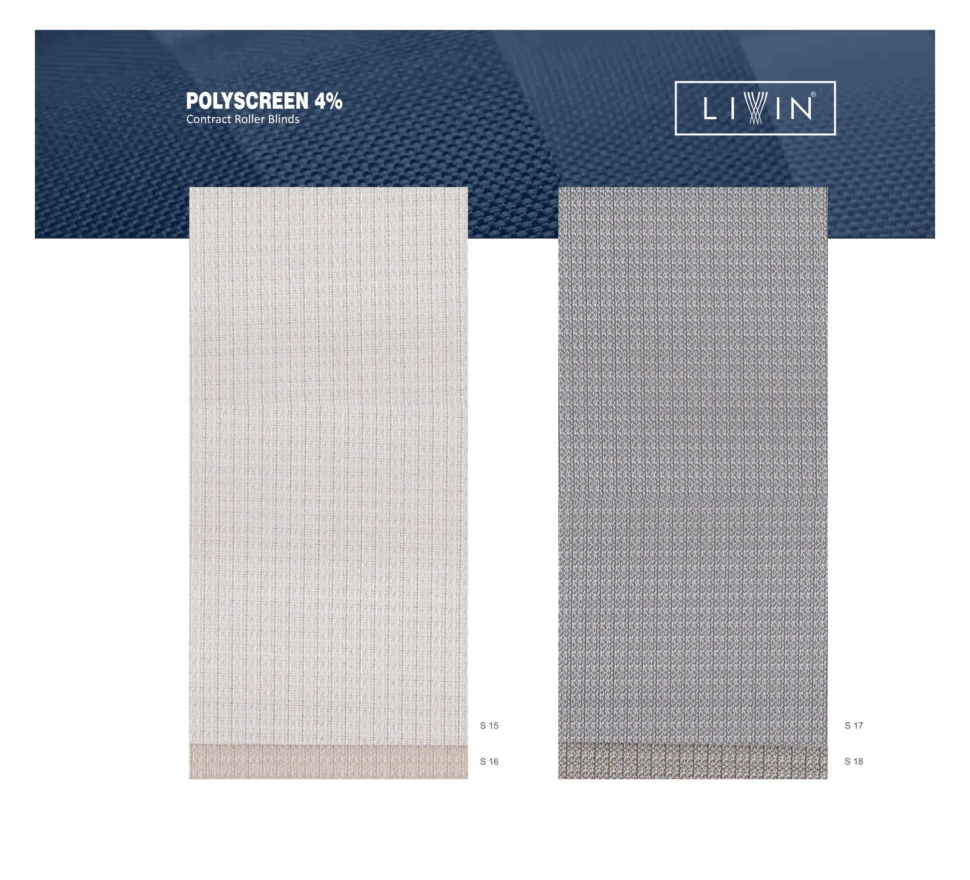 Livin Roller Blinds – Stylish & Light-Filtering S-15 TO 18-Shades