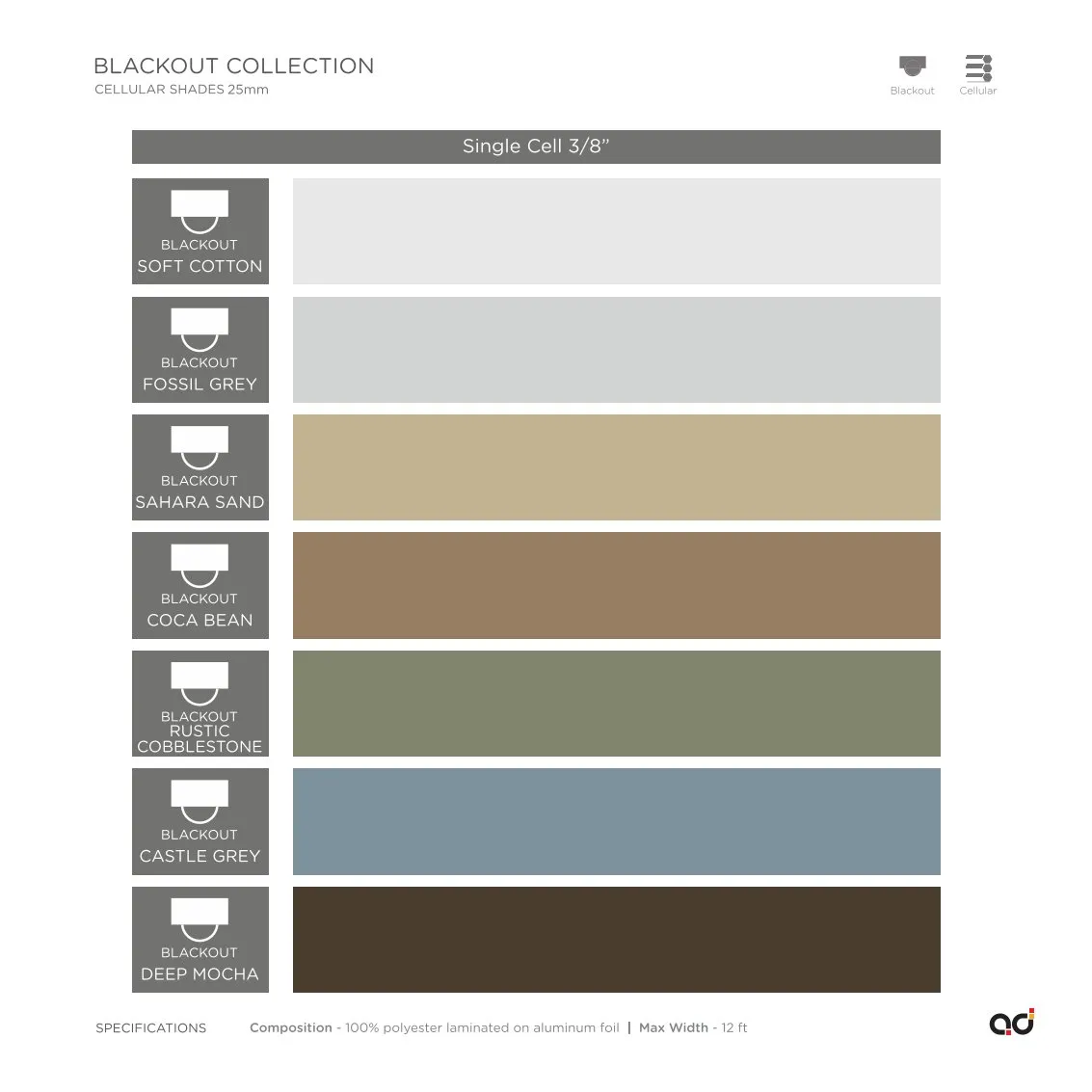 AD Cellular Collection – Stylish & Functional Designs  Blackout Collection