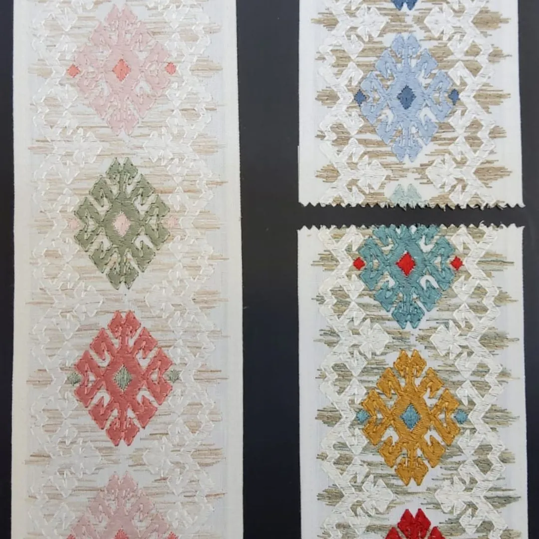 Premium Curtain & Sofa Borders 09 Fabric for Elegant Upholstery