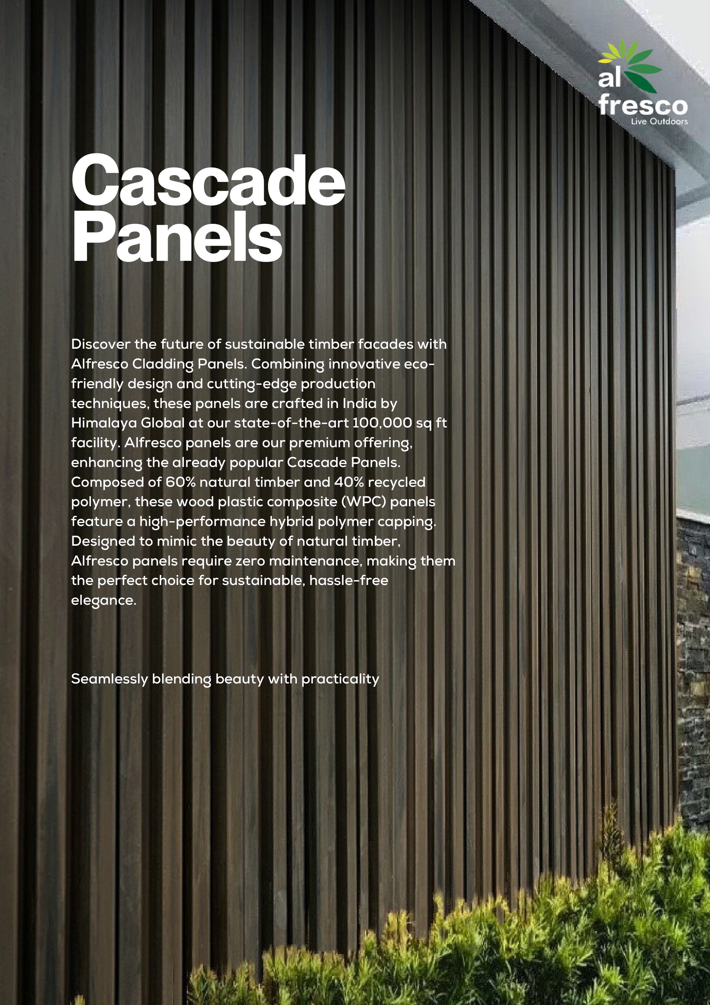 Cascade Wood Composite  Cladding Panels
