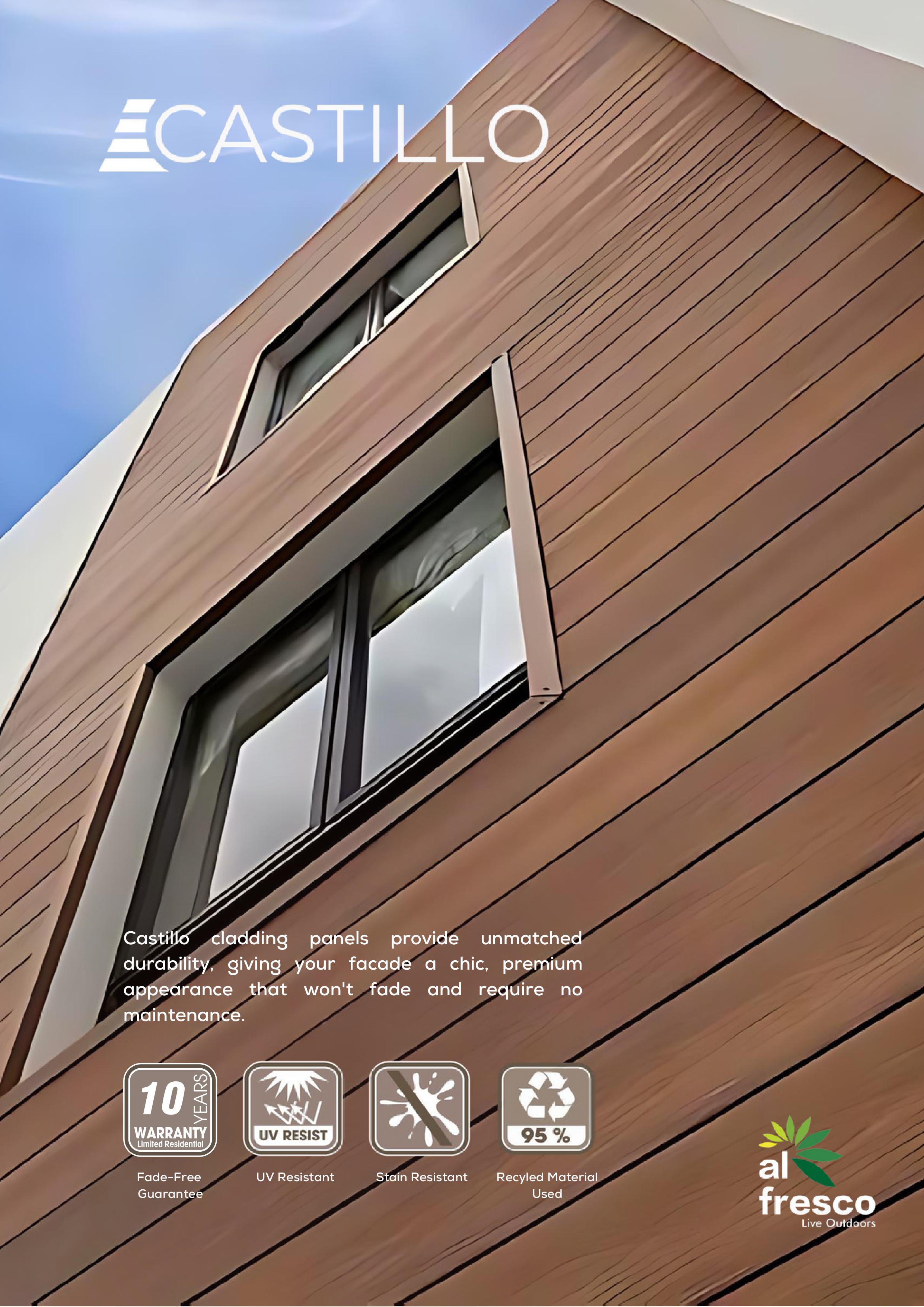 Alfresco Castillo CLADDING PANEL  218mm x 25mm x 2400mm