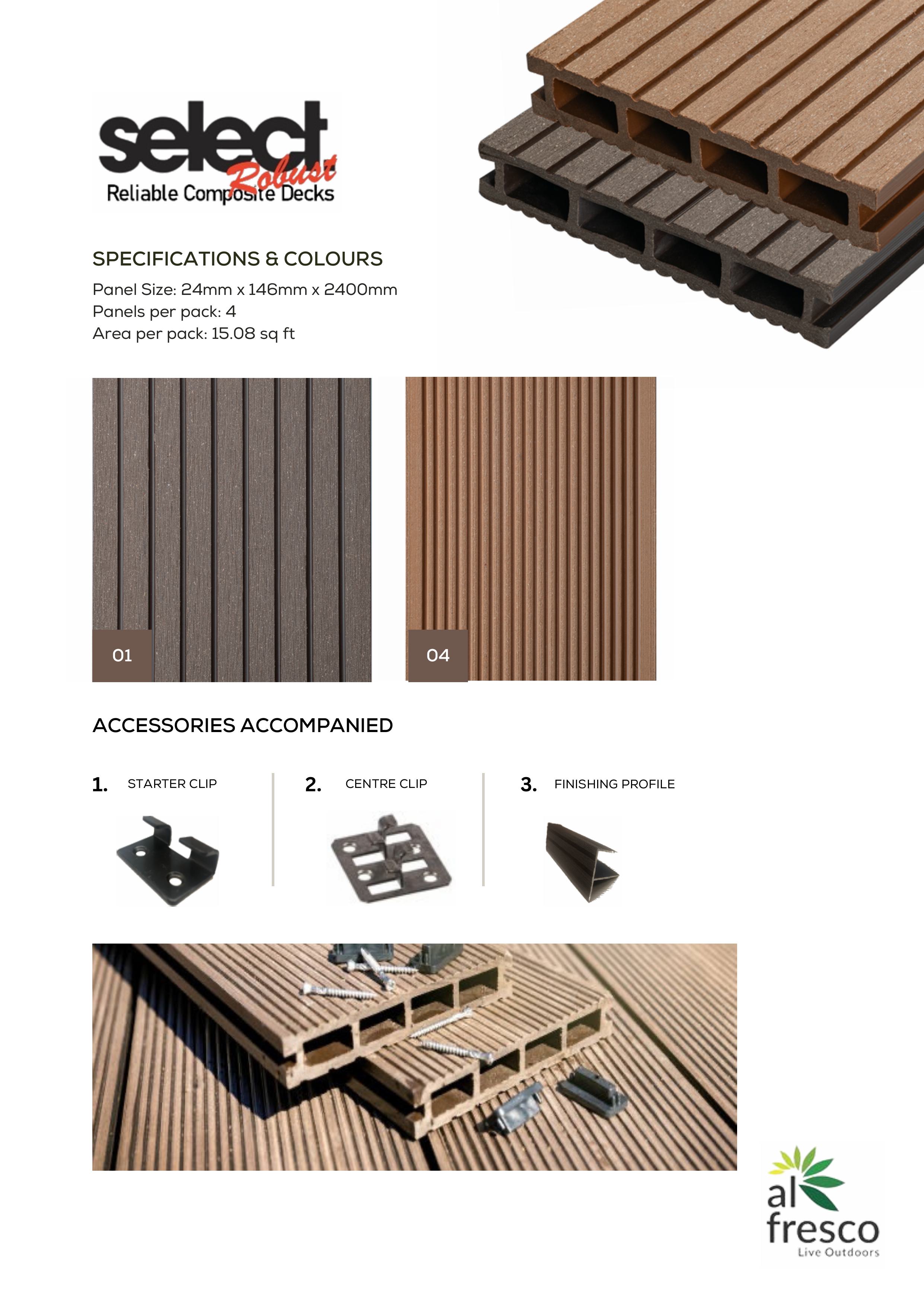 Alfresco select robust 24mm x 146mm x 2400mm