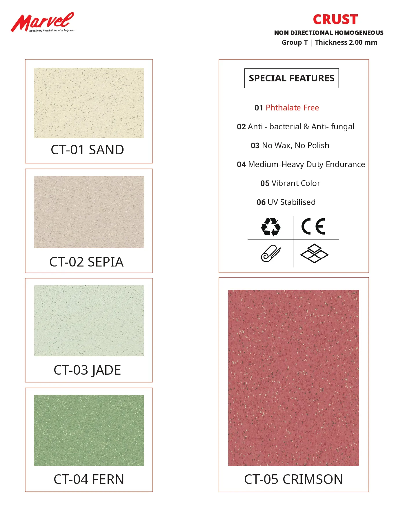 CT-01 SAND Hospital Flooring – Durable & Hygienic